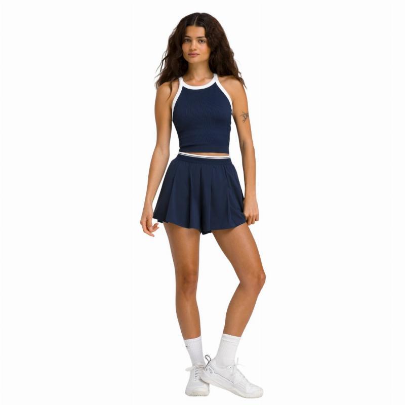 Short Wilson Velocity Plissado Azul Marino Mujer 2/5