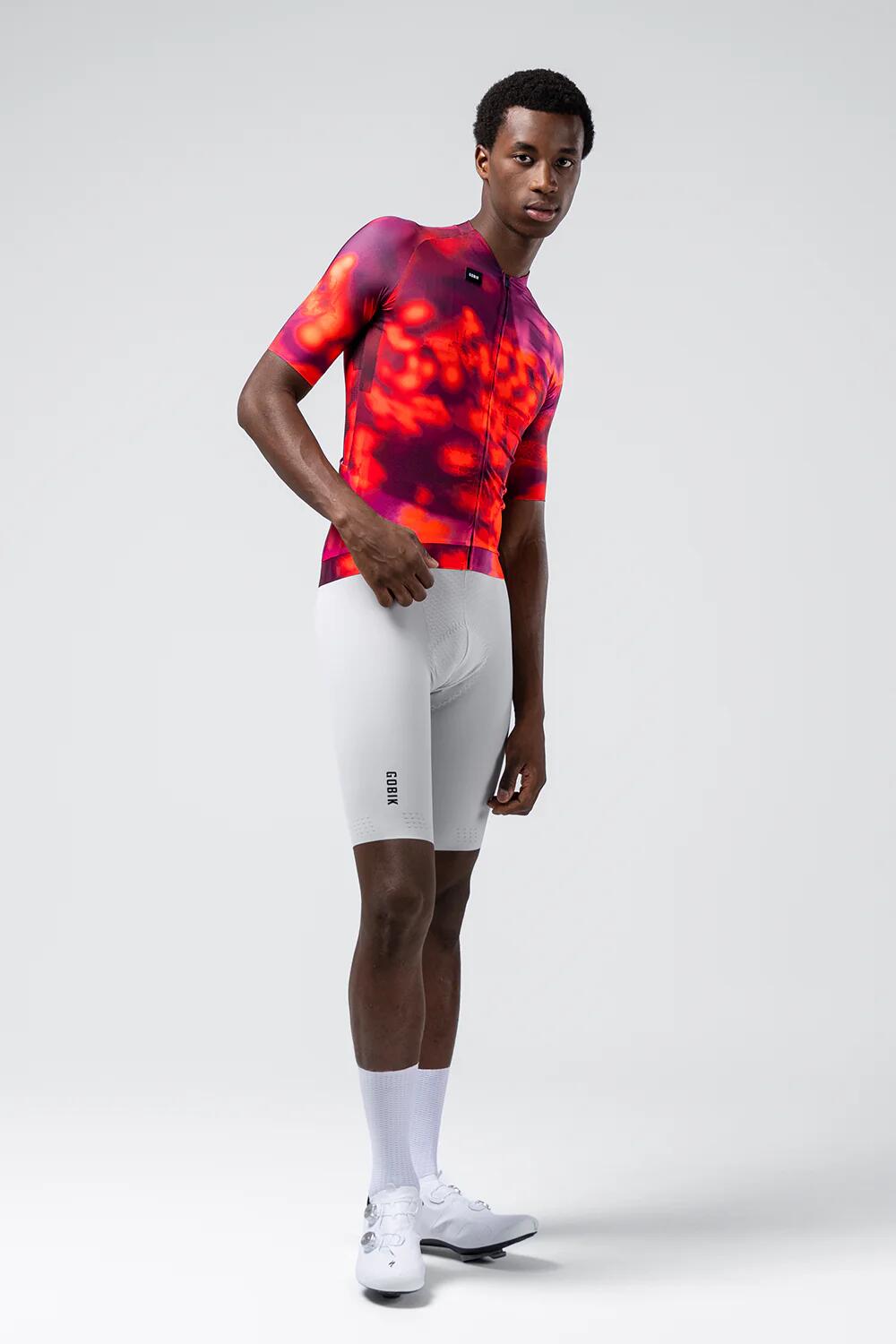 Jersey Korte Mouw CX PRO 4.0 Gobik Unisex Azalea - Maat L 3/4