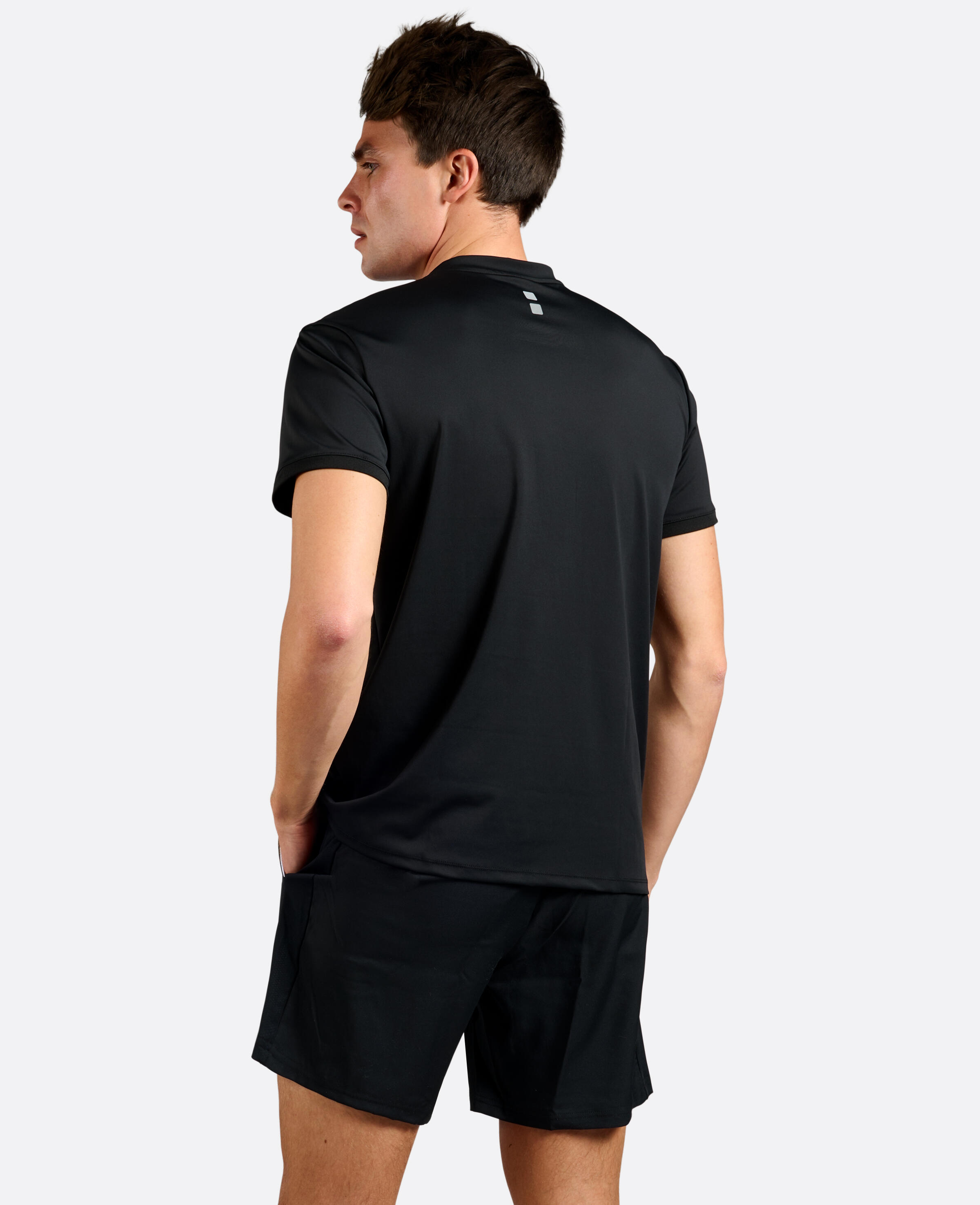 Pro Flex Tennis/Padel Polo Herren Schwarzes 2/4