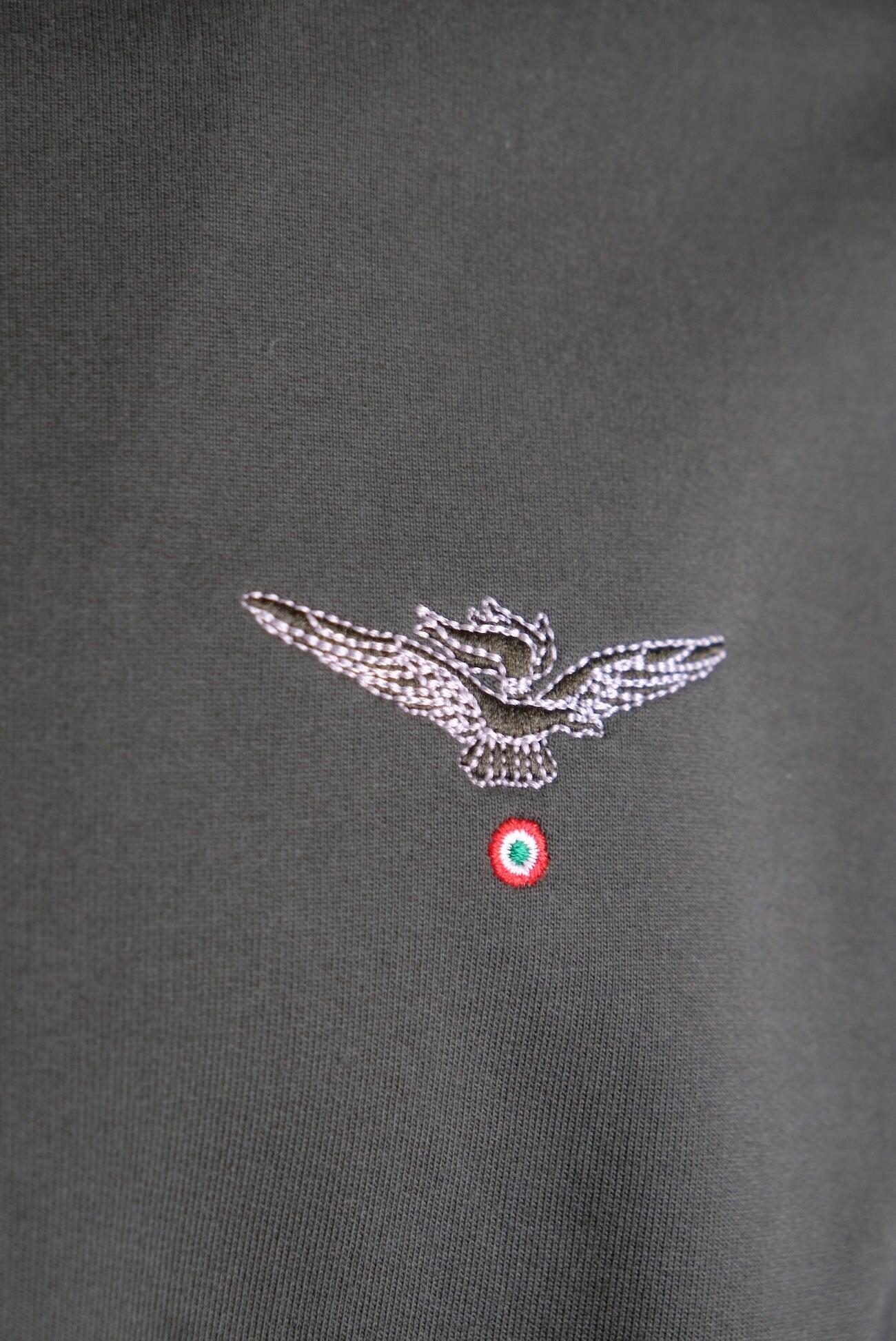 Felpa Aviazione Esercito con zip uomo 3/4