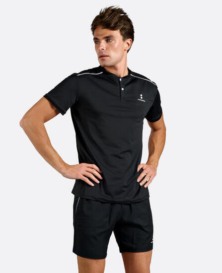 Polo de Tennis/Padel Pro Flex Homme Noire