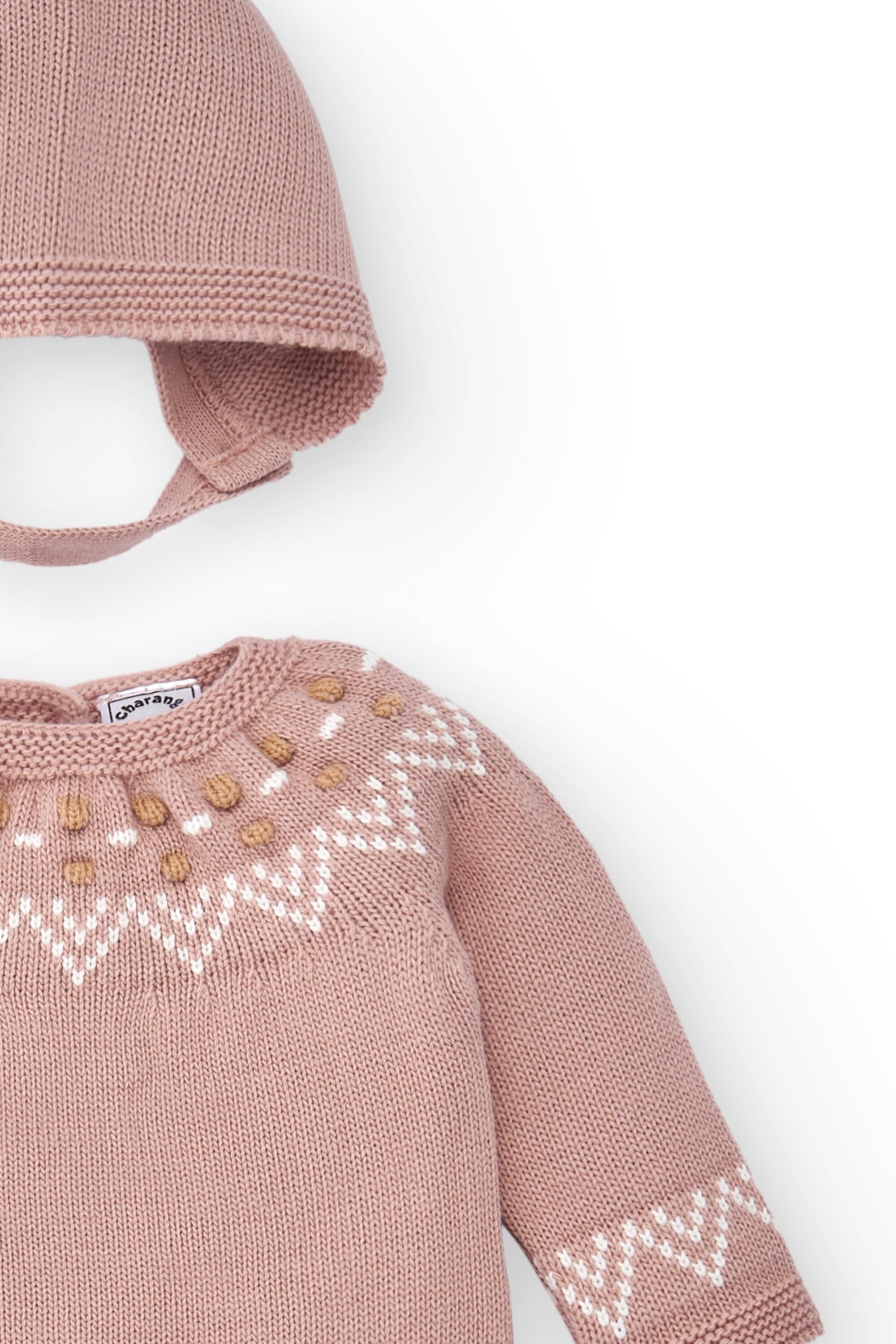 Conjunto rosa de 3 peças para 3/4