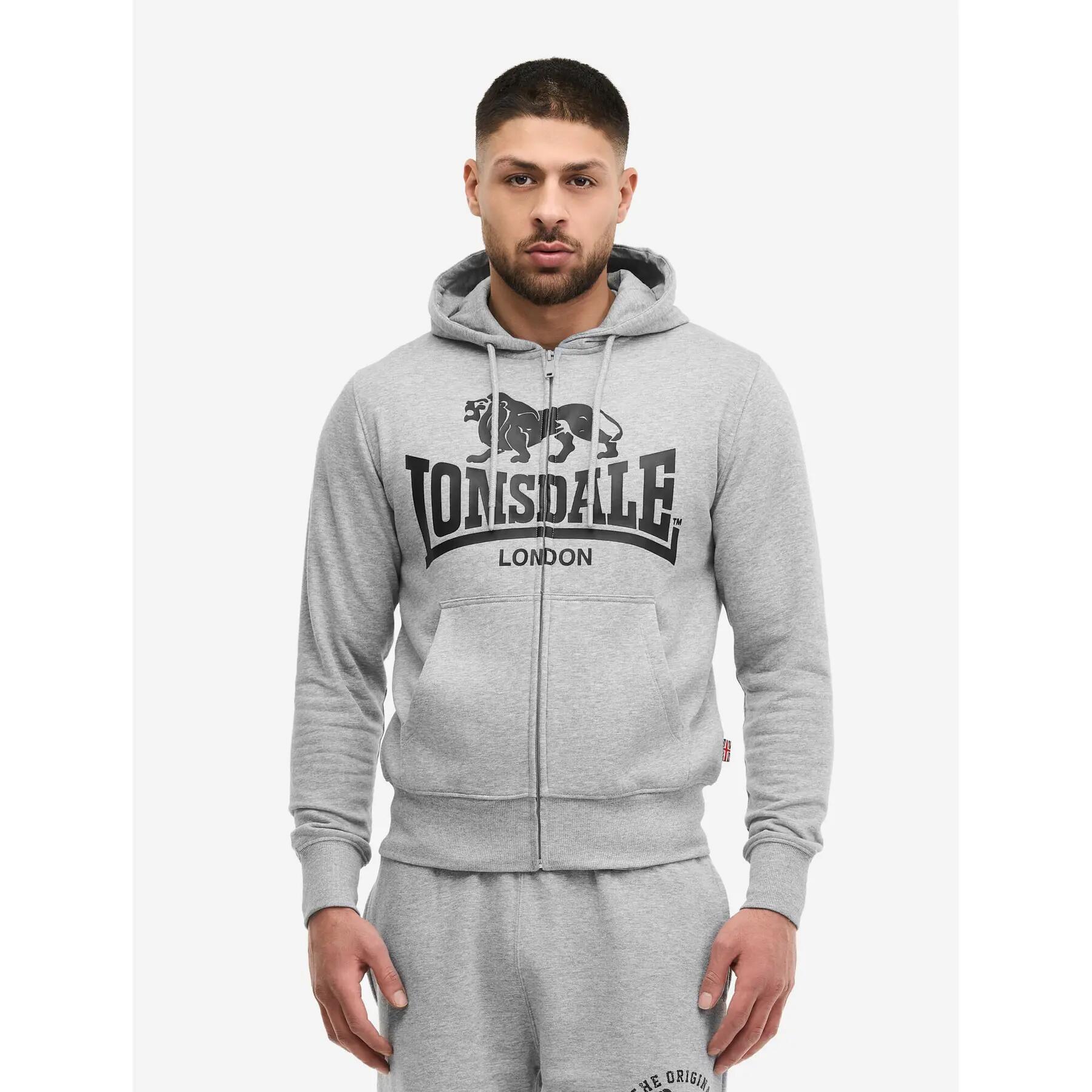 Kapuzensweatshirt mit Reißverschluss Lonsdale Krafty 2/5