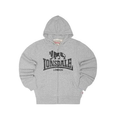 Felpe con cappuccio in pile per uomo Lonsdale Krafty nere.