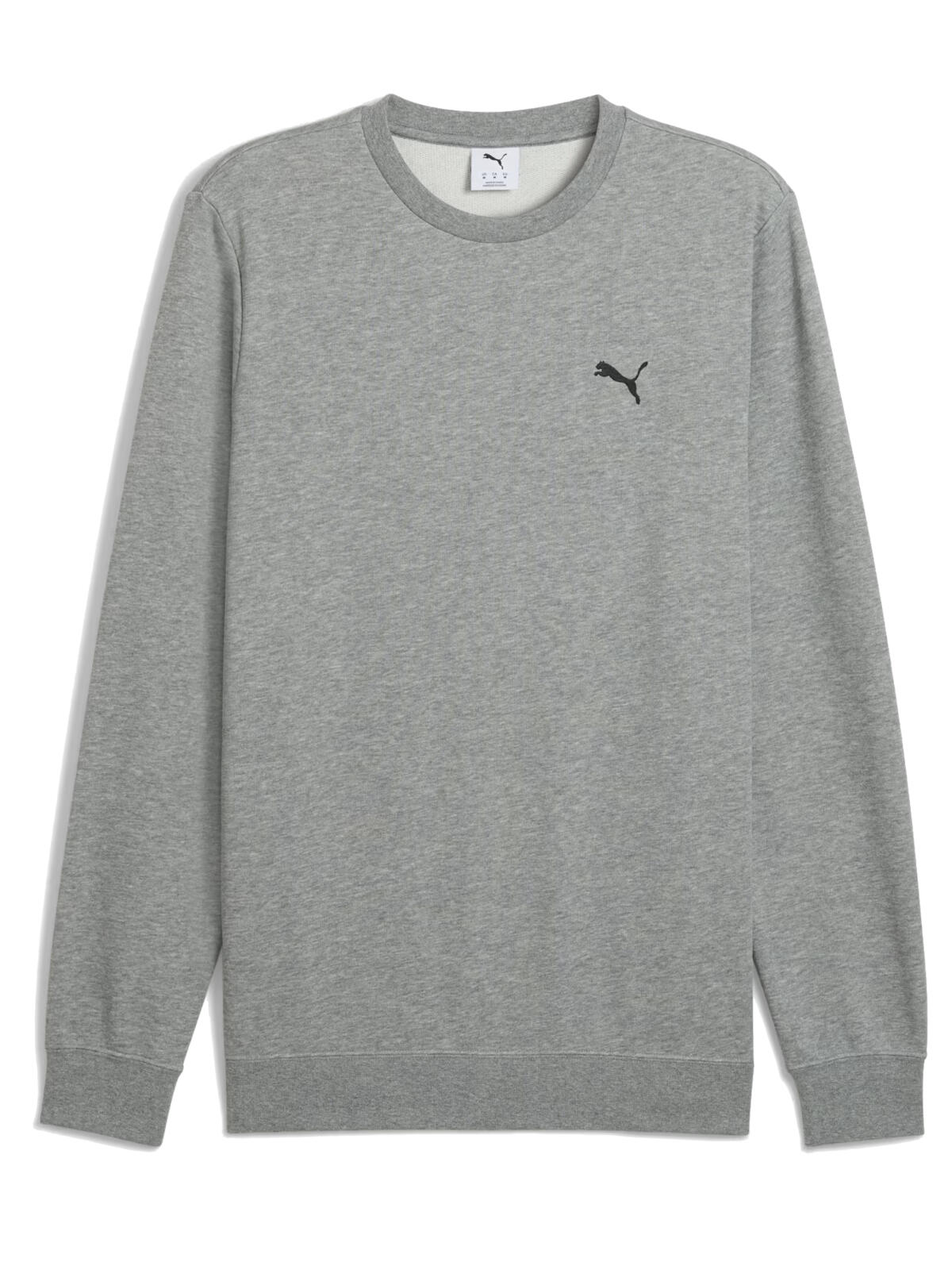BLUZA męska PUMA 682568-03 sportowa szara bawełniana na co dzień basic L 3/4
