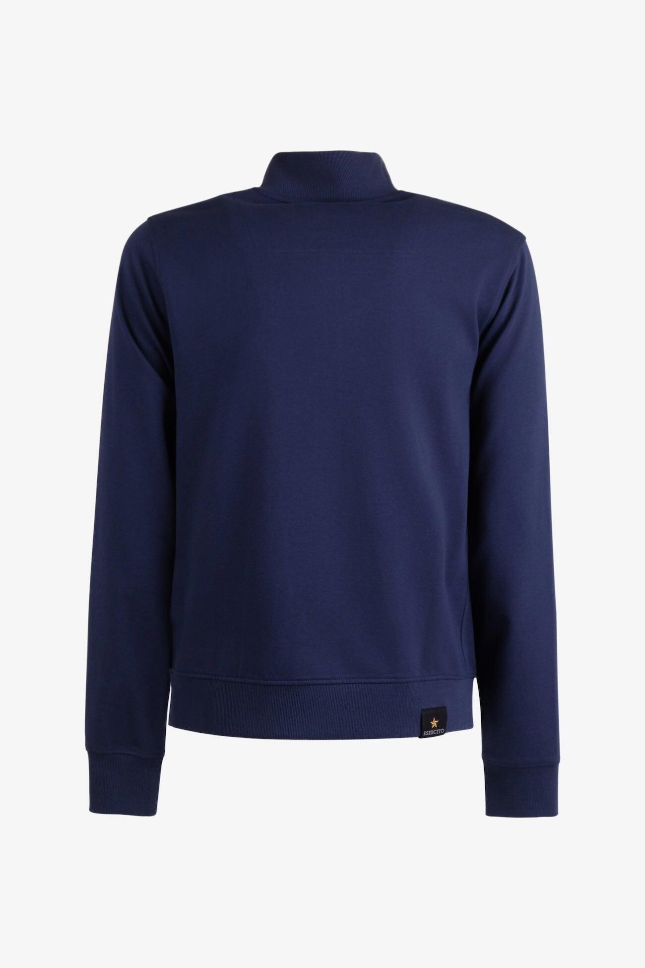 Felpa Esercito con zip uomo 2/4