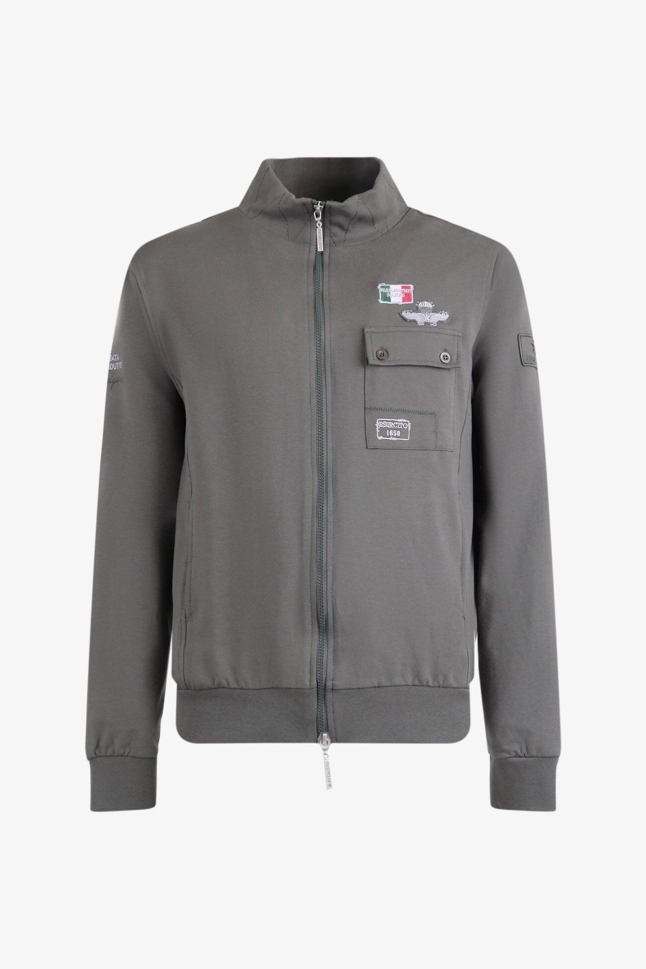 Felpa Folgore con zip uomo 2/5
