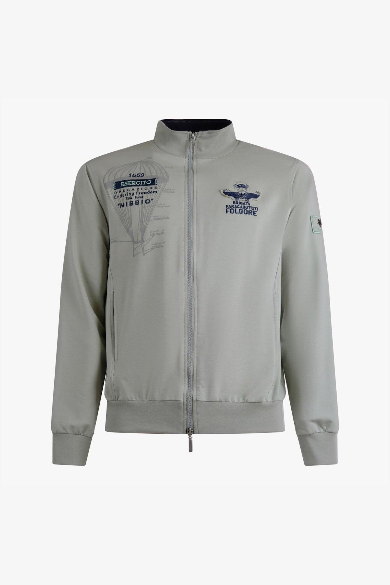Felpa Folgore con zip uomo 2/6