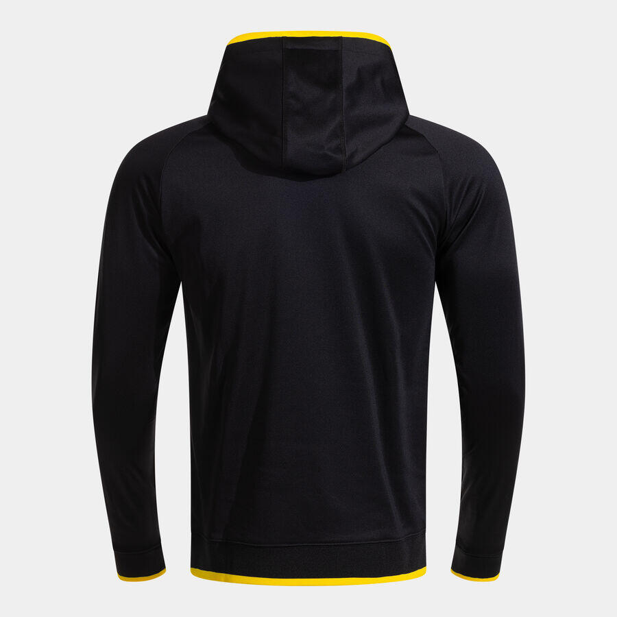 SUDADER CON CAPUCHA JOMA COMBI PREMIUM NEGRO AMARILLO 2/4