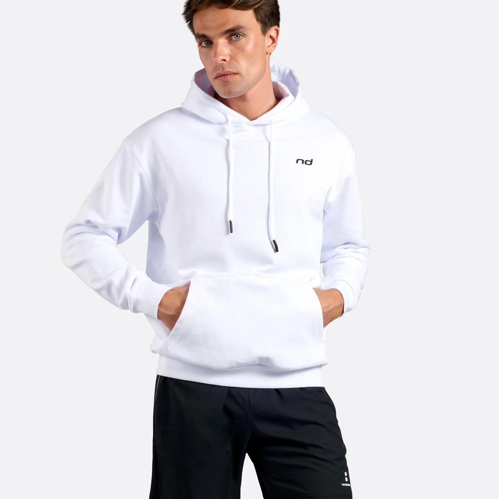 Men's Hoodie for Padel/Tennis White