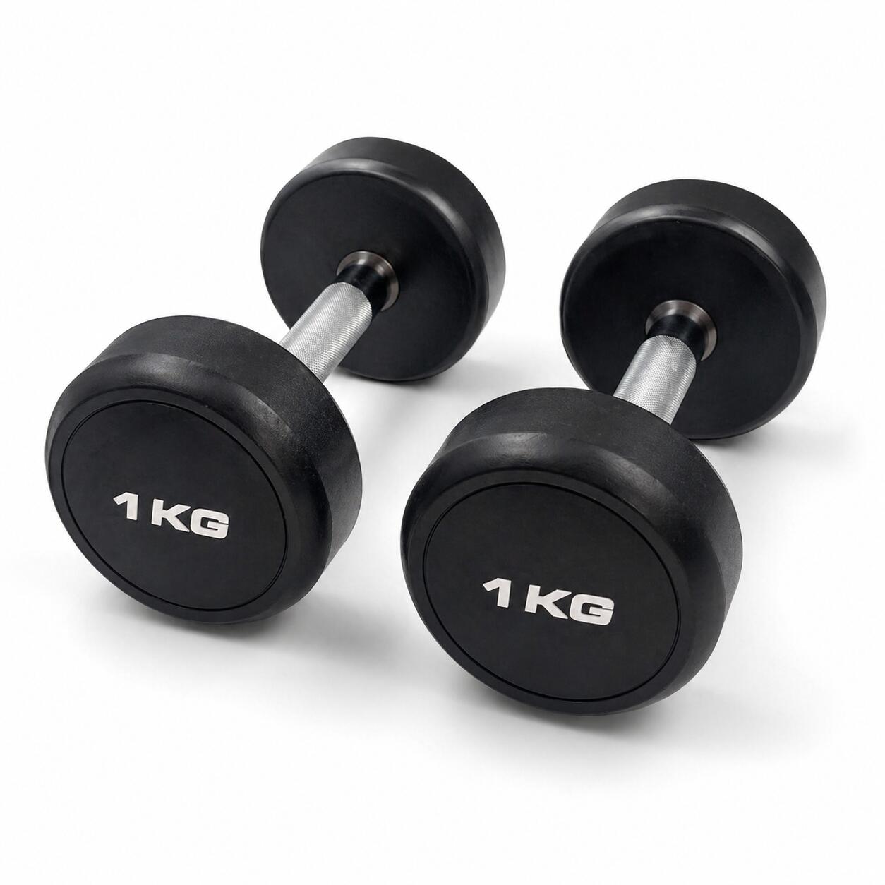 Mancuernas Redondas 1 kg (par) Fitness Musculación 2/3