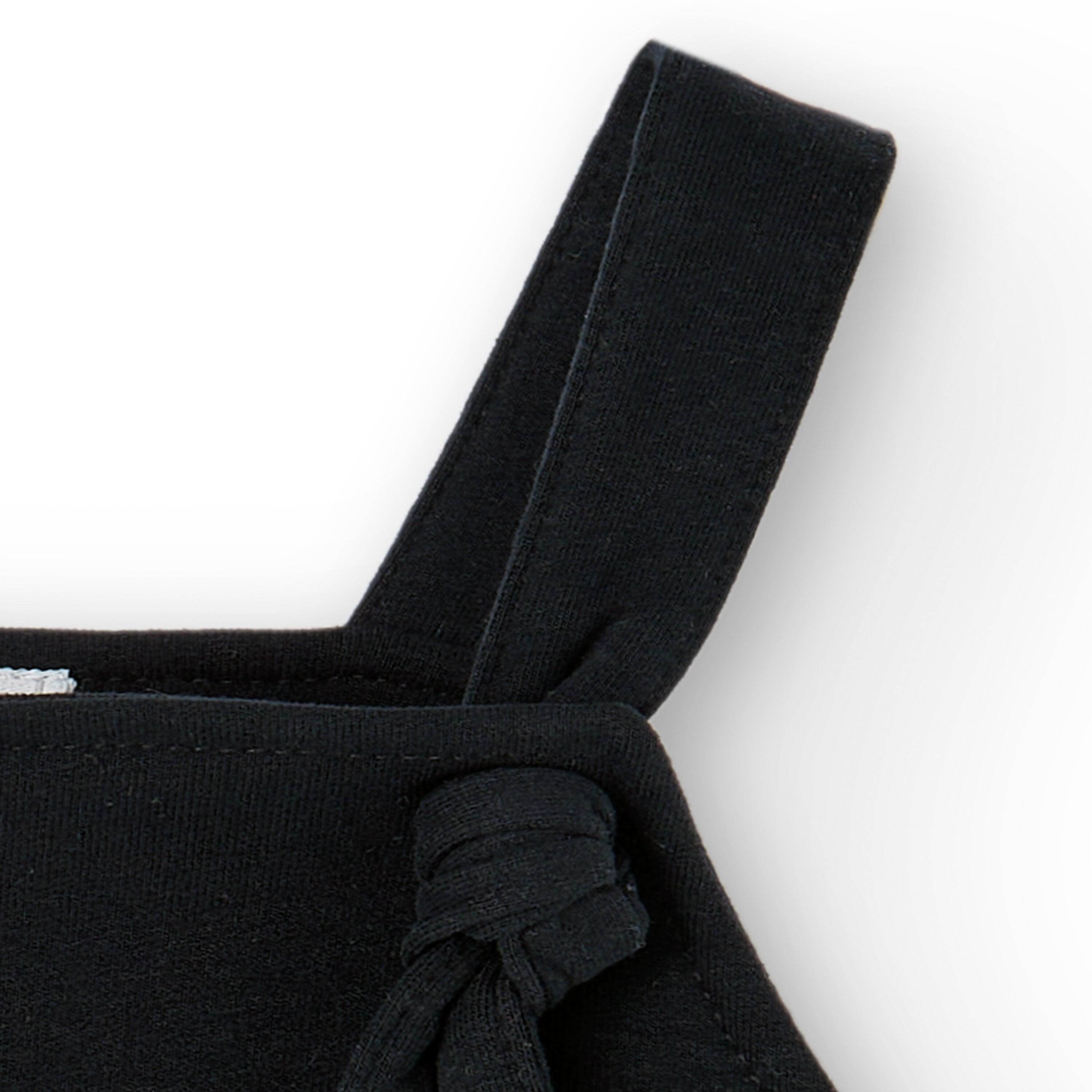 Vestido de bebé negro nudos 4/4