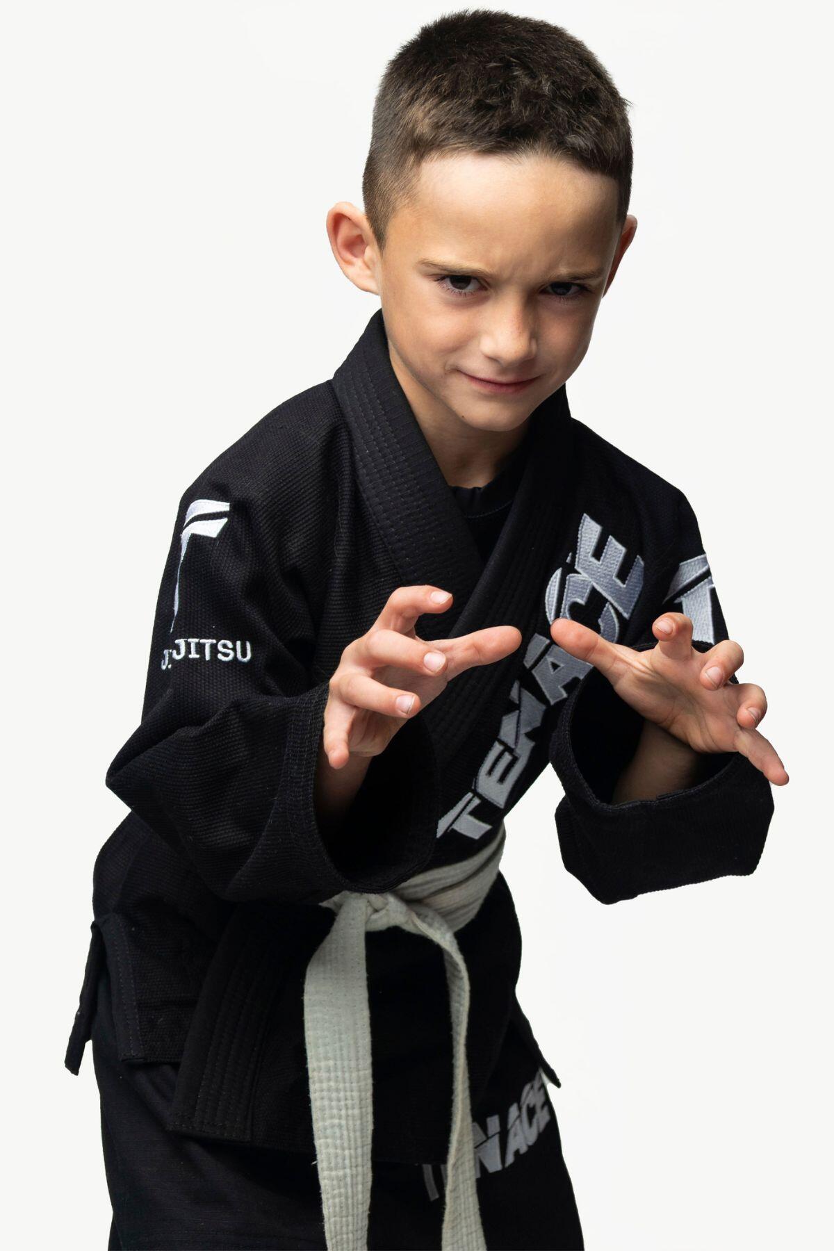Kimono Noir Enfant BJJ Tenace 3/5