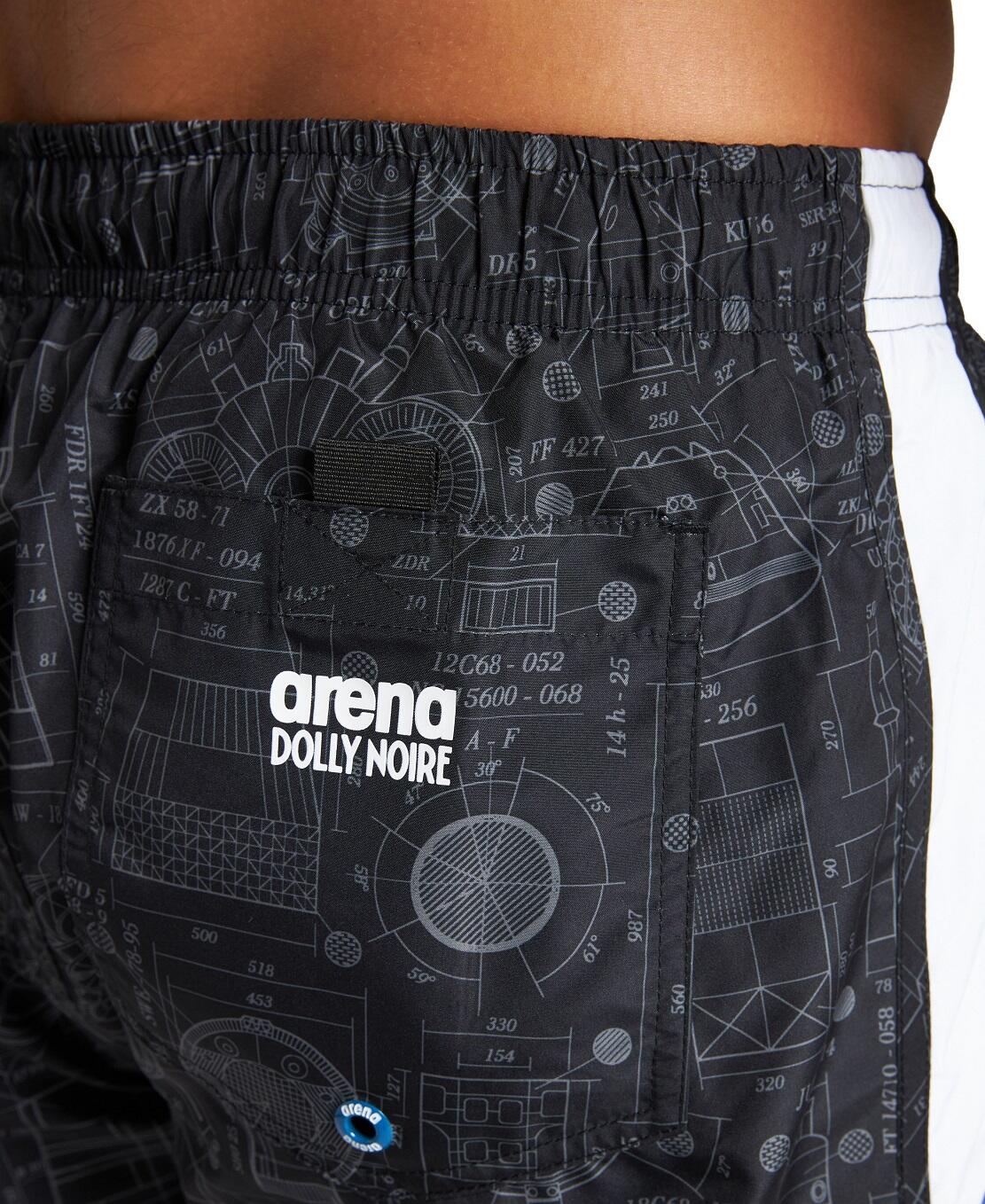 ARENA SZORTY MEN'S TITAN 3 BOXER BLACK MULTI WHITE 004536/510 M 2/6