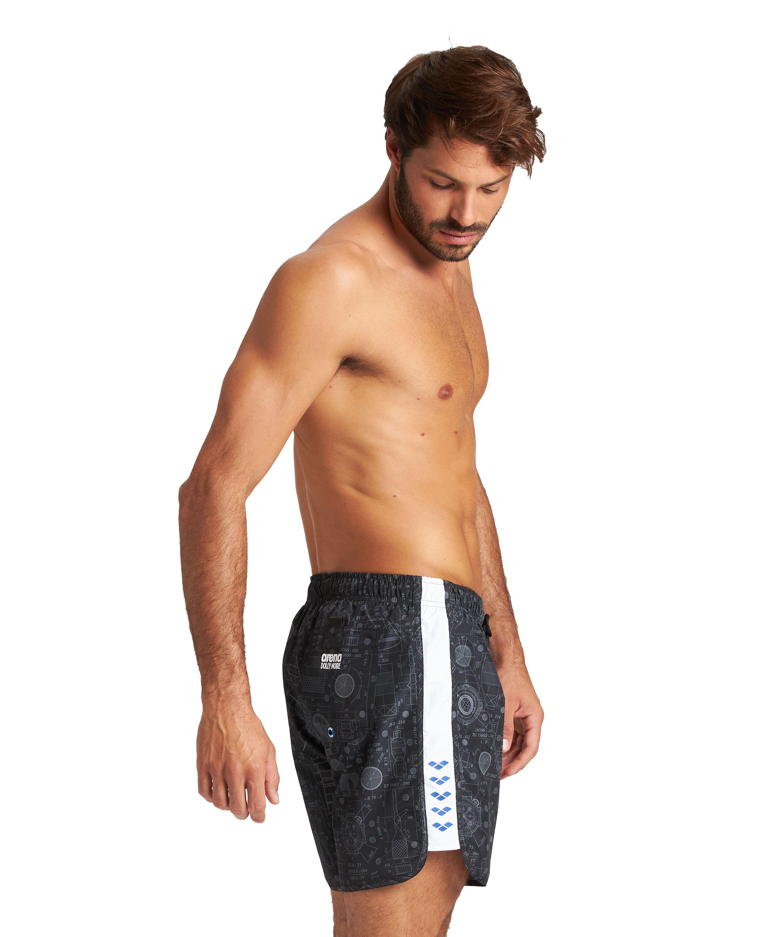 ARENA SZORTY MEN'S TITAN 3 BOXER BLACK MULTI WHITE 004536/510 M 5/6