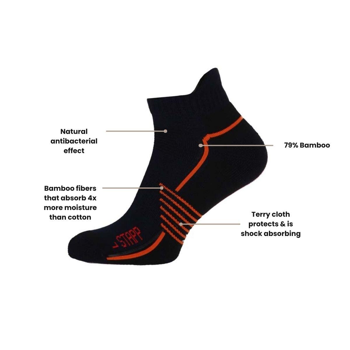 Chaussettes de randonnée - Baskets - Active Outdoor Bamboo - Bleu marine 4/4