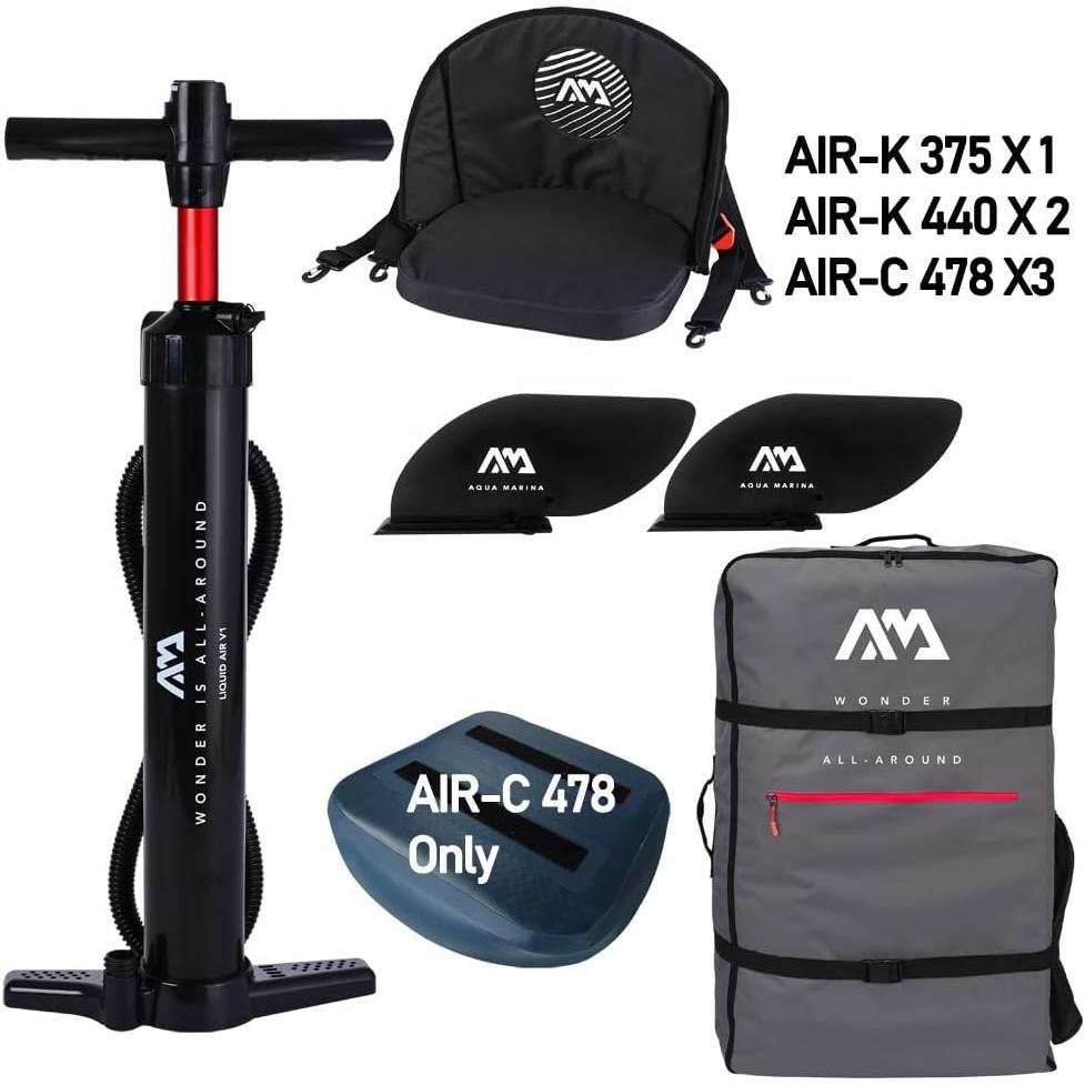 Aqua Marina Tomahawk AIR-C kayak gonfiabile 3 posti 3/7