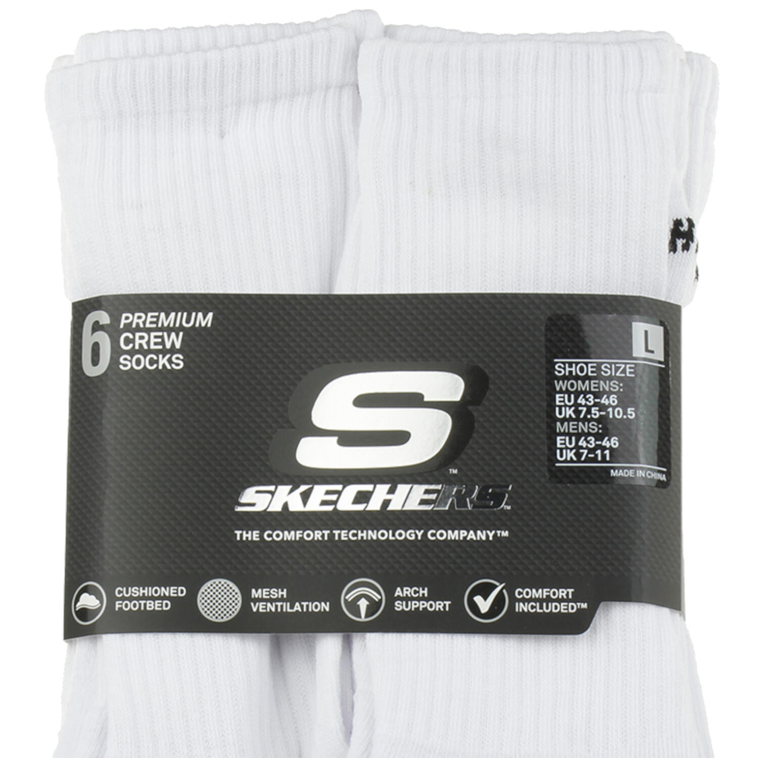 Skarpetki sportowe dla dorosłych 6pk Core Crew LG Socks 3/3