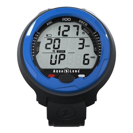 Ordinateur Plongée i100 Mono-Bouton 4 Modes Nitrox Free Dive Alarmes Sonores LED