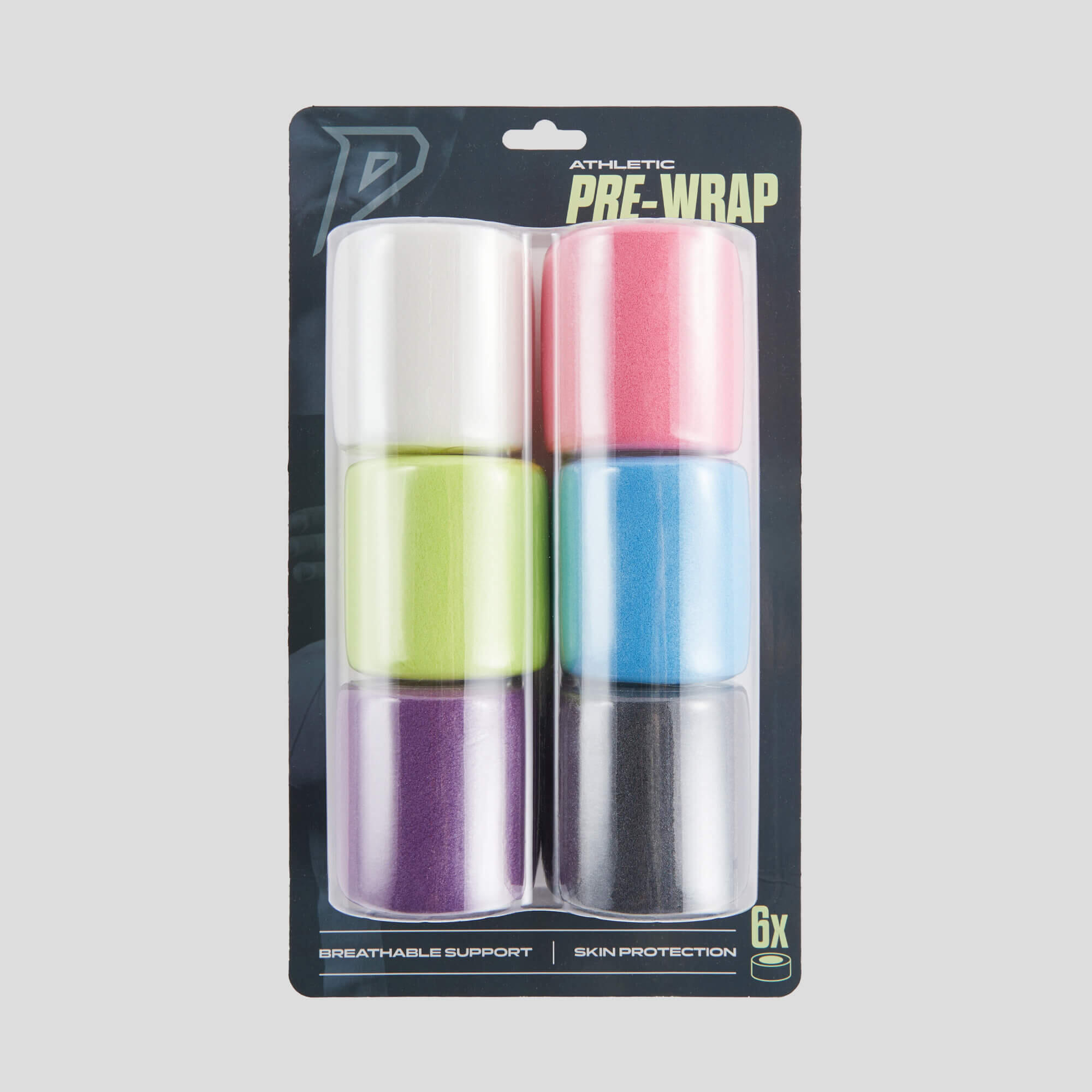 Bande adhésive de pré-enroulement athlétique, 6 rouleaux 3/7