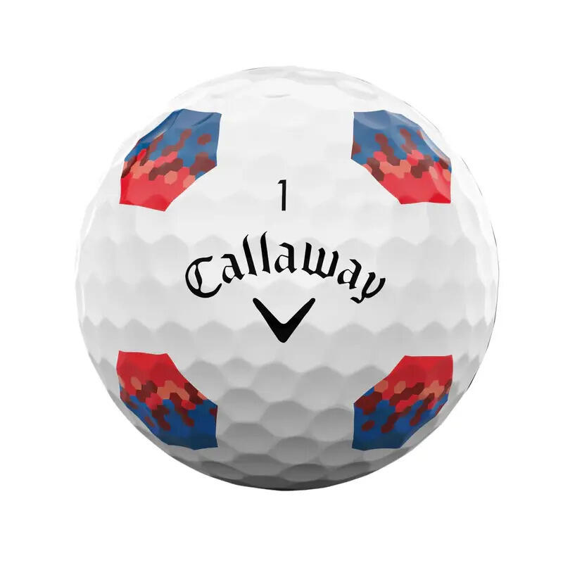 Callaway Chrome Tour Trutrack Scatola da 12 palline da golf 3/4