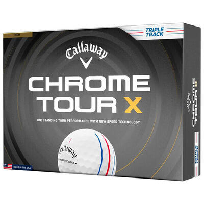 Pallina da golf Callaway Chrome Tour X Triple Track Confezione da 12 pezzi
