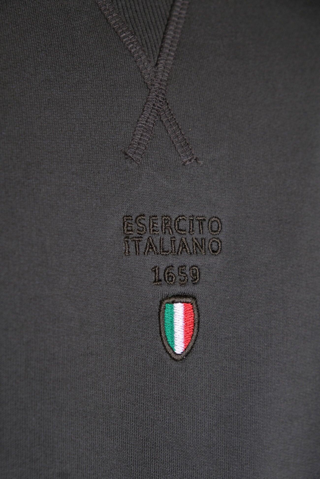 Felpa Esercito girocollo uomo 3/4