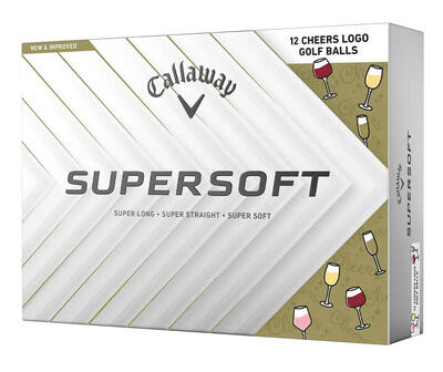 Confezione da 12 palline da golf Callaway Supersoft Cheers
