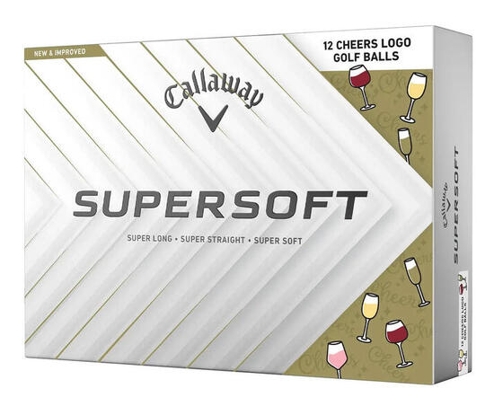 Boite de 12 Balles de Golf Callaway Supersoft Cheers
