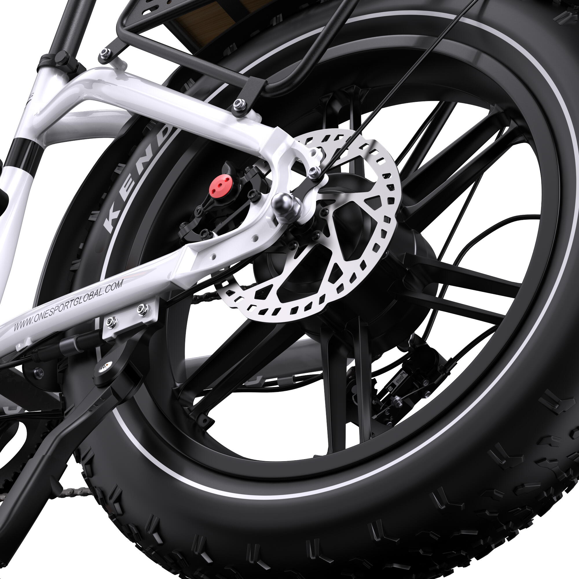 Bicicleta Elétrica Todo-o-Terreno ONESPORT OT08 com Bateria de 48V 18Ah 7/7