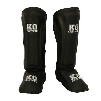 KO Fighters – Schienbeinschoner Kickboxen – Muay Thai & MMA – Schwarz