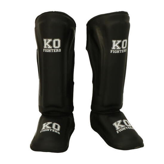 KO Fighters – Schienbeinschoner Kickboxen – Muay Thai & MMA – Schwarz
