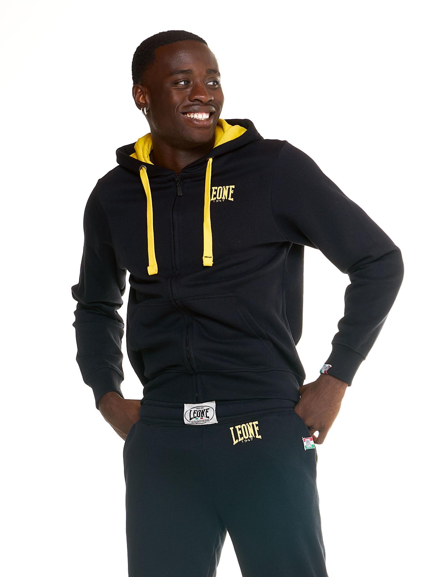 Fato de treino masculino Leone 1947 Apparel Basic Vintage, capuz, fecho, inverno 2/7