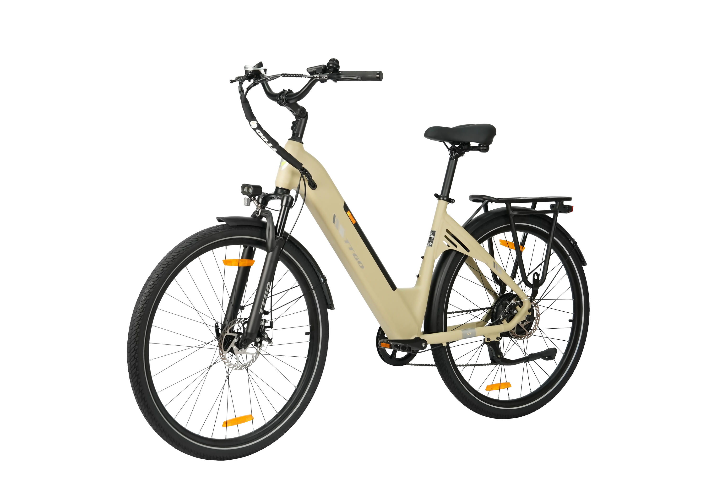C3SE Bicicleta eléctrica 28" 36V 250W 120km Shimano 7v ciudad 3/6