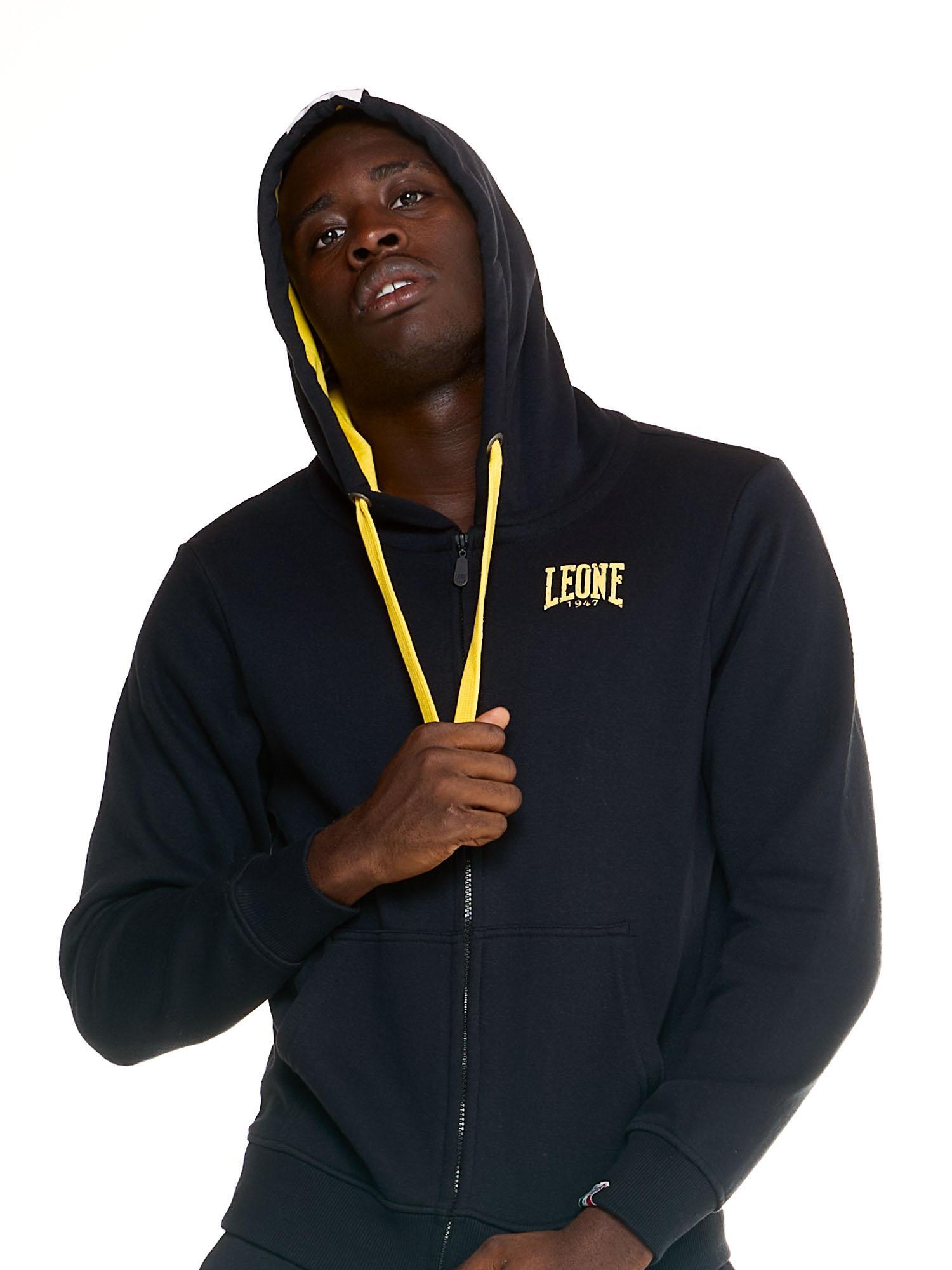 Fato de treino masculino Leone 1947 Apparel Basic Vintage, capuz, fecho, inverno 5/7