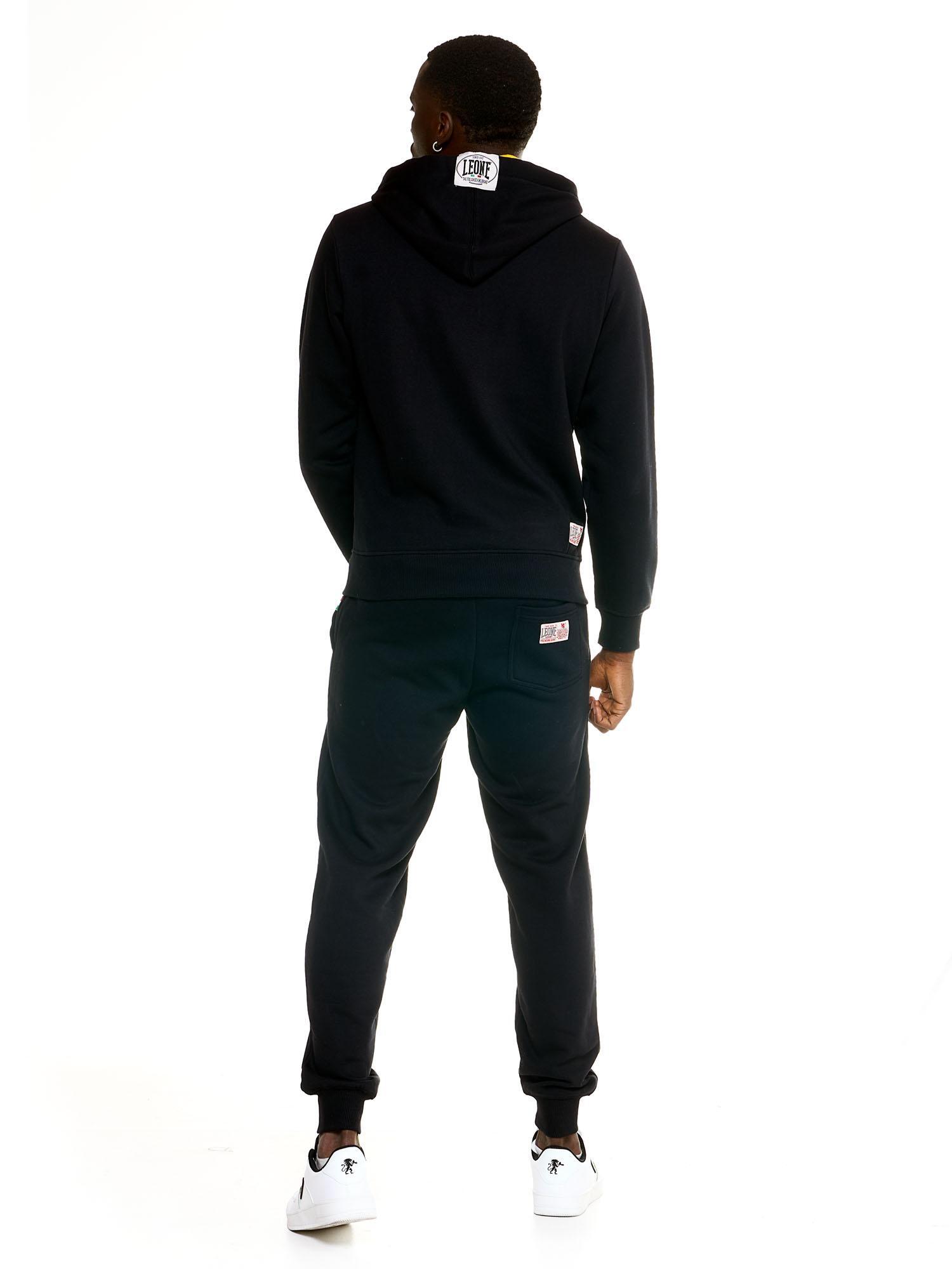 Fato de treino masculino Leone 1947 Apparel Basic Vintage, capuz, fecho, inverno 4/7