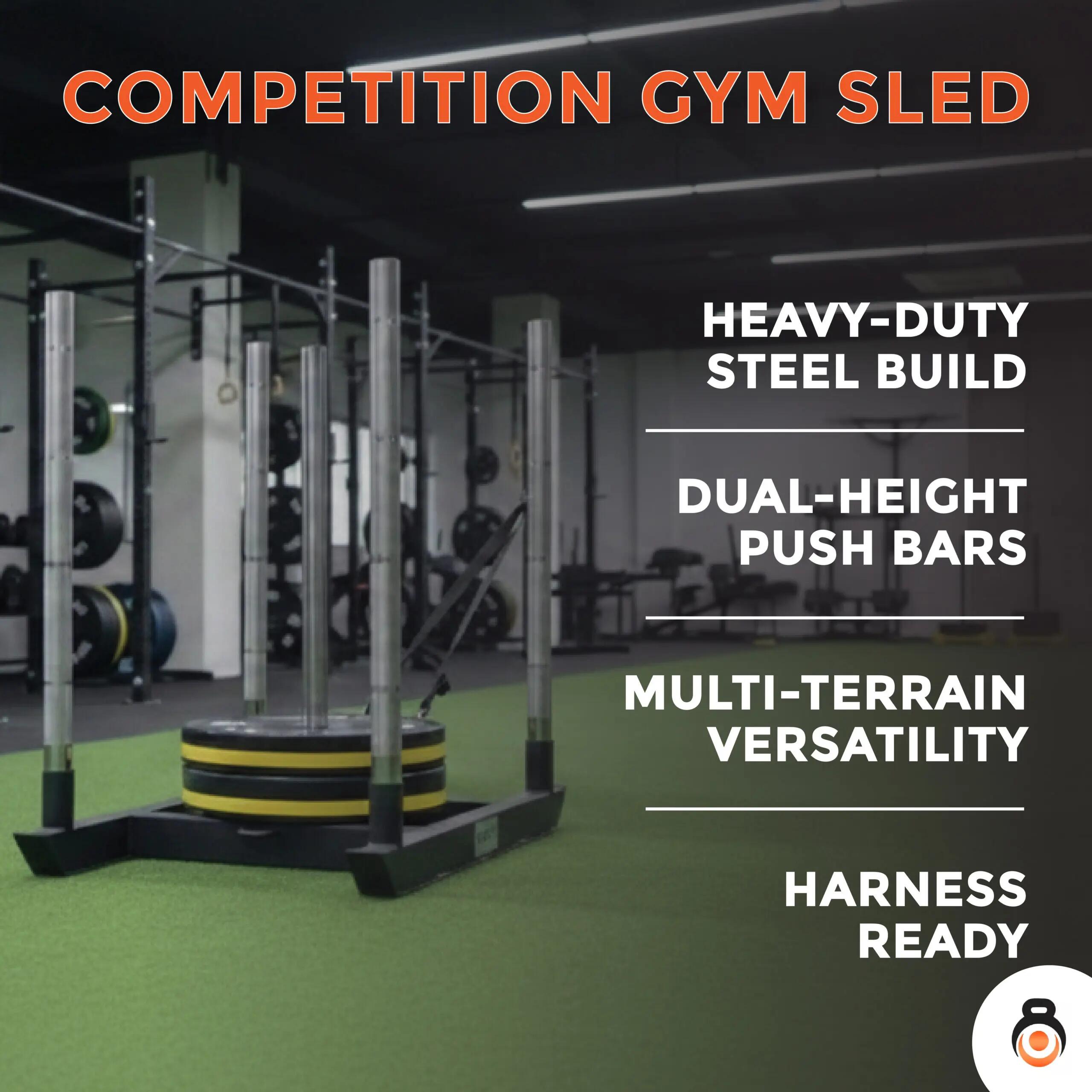 ITM Competition Gym Sled 30 kg - Heavy-Duty Steel Push-Pull Sled 7/7