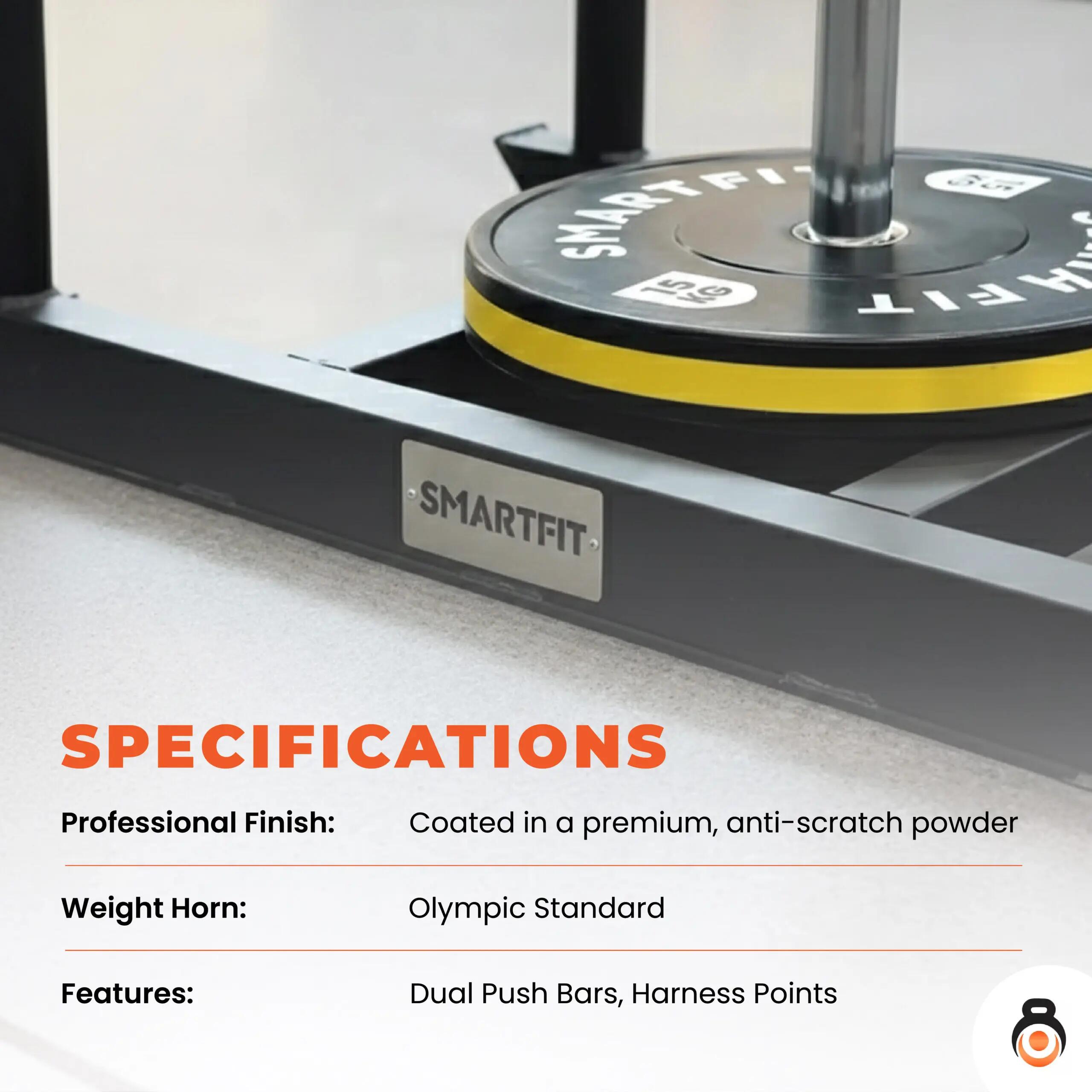 ITM Competition Gym Sled 30 kg - Heavy-Duty Steel Push-Pull Sled 6/7