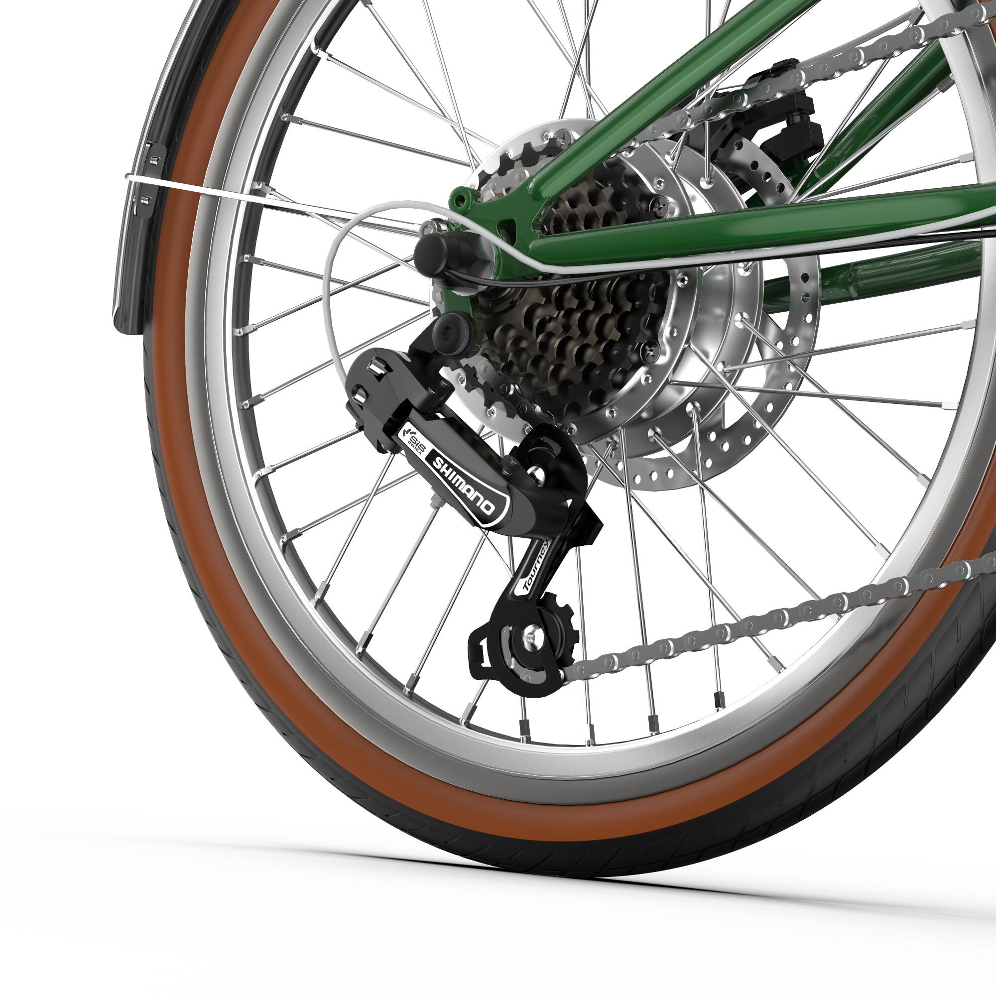 Bicicleta elétrica dobrável e leve OneSport OT02 Pro com sensor de binário 7/7