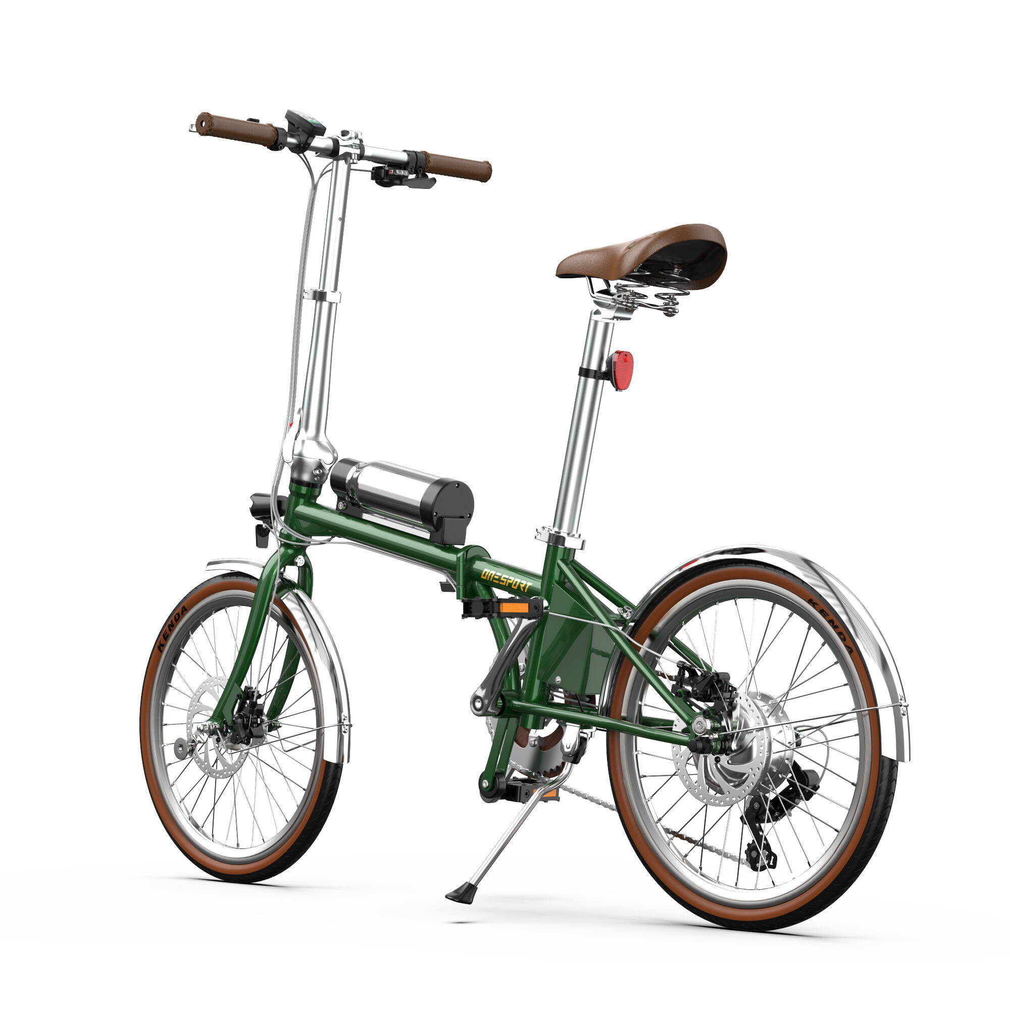 Bicicleta elétrica dobrável e leve OneSport OT02 Pro com sensor de binário 4/7