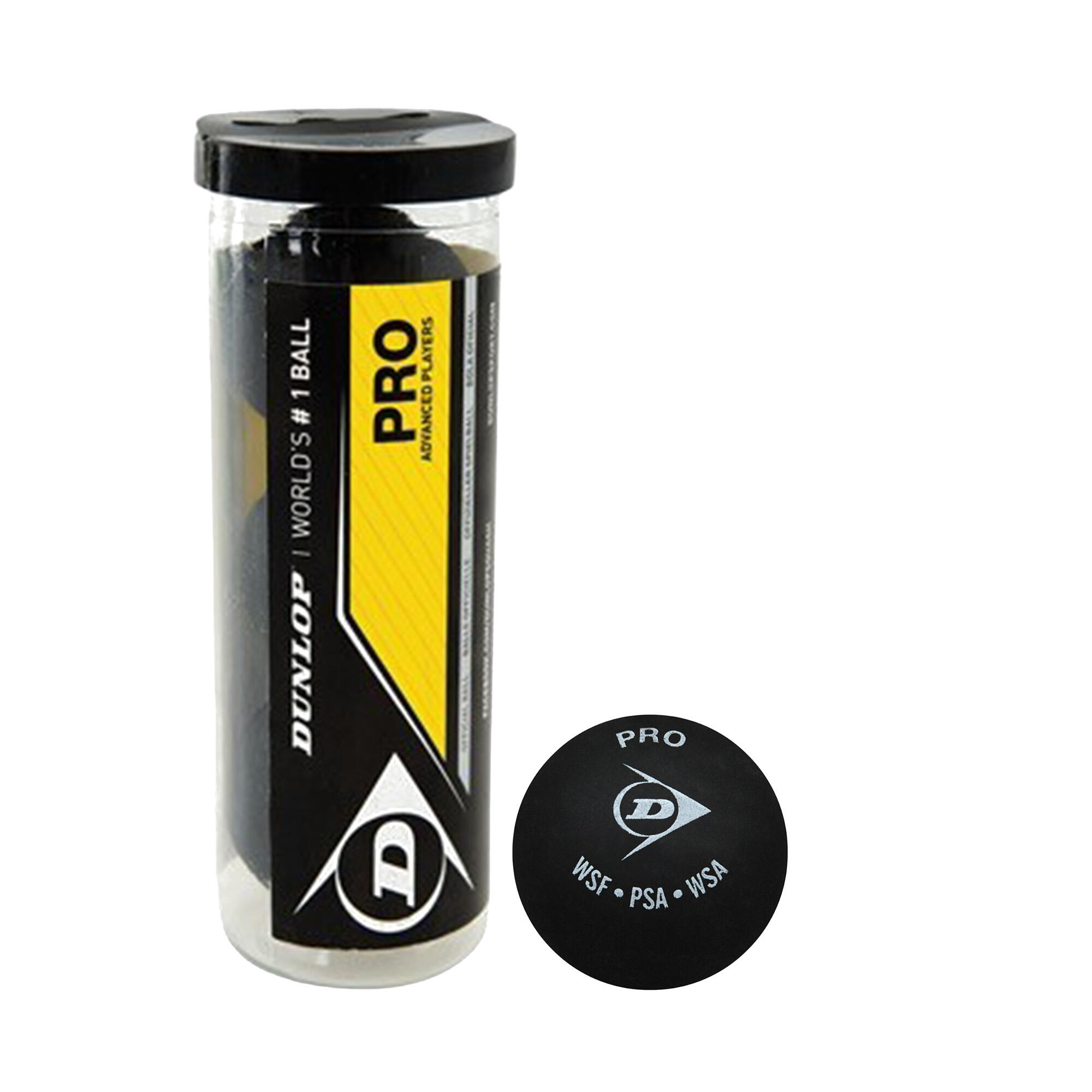Lote de 3 pelotas de squash Dunlop db pro 4/4