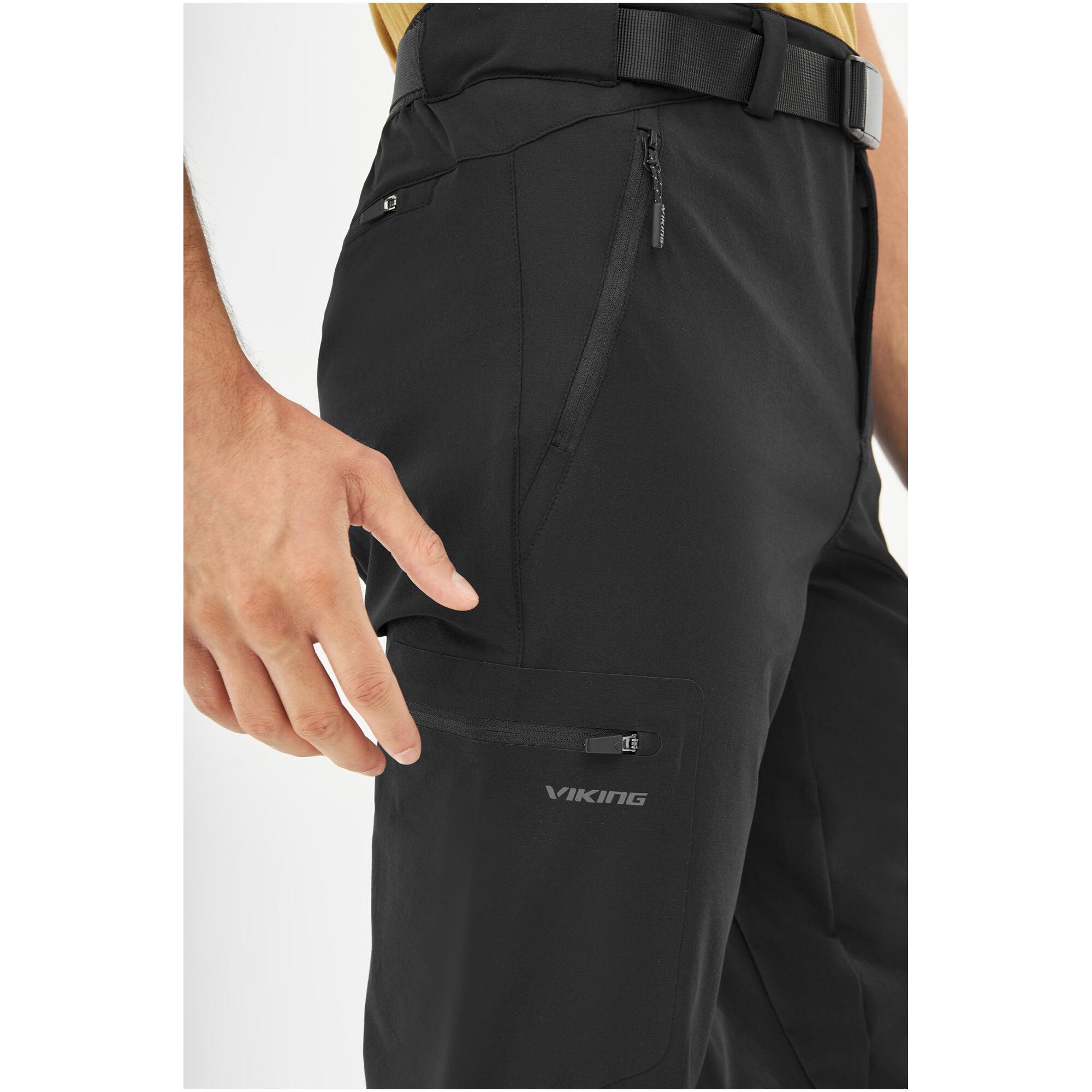 Pantaloni da trekking da uomo Viking Expander neri taglia M 5/7