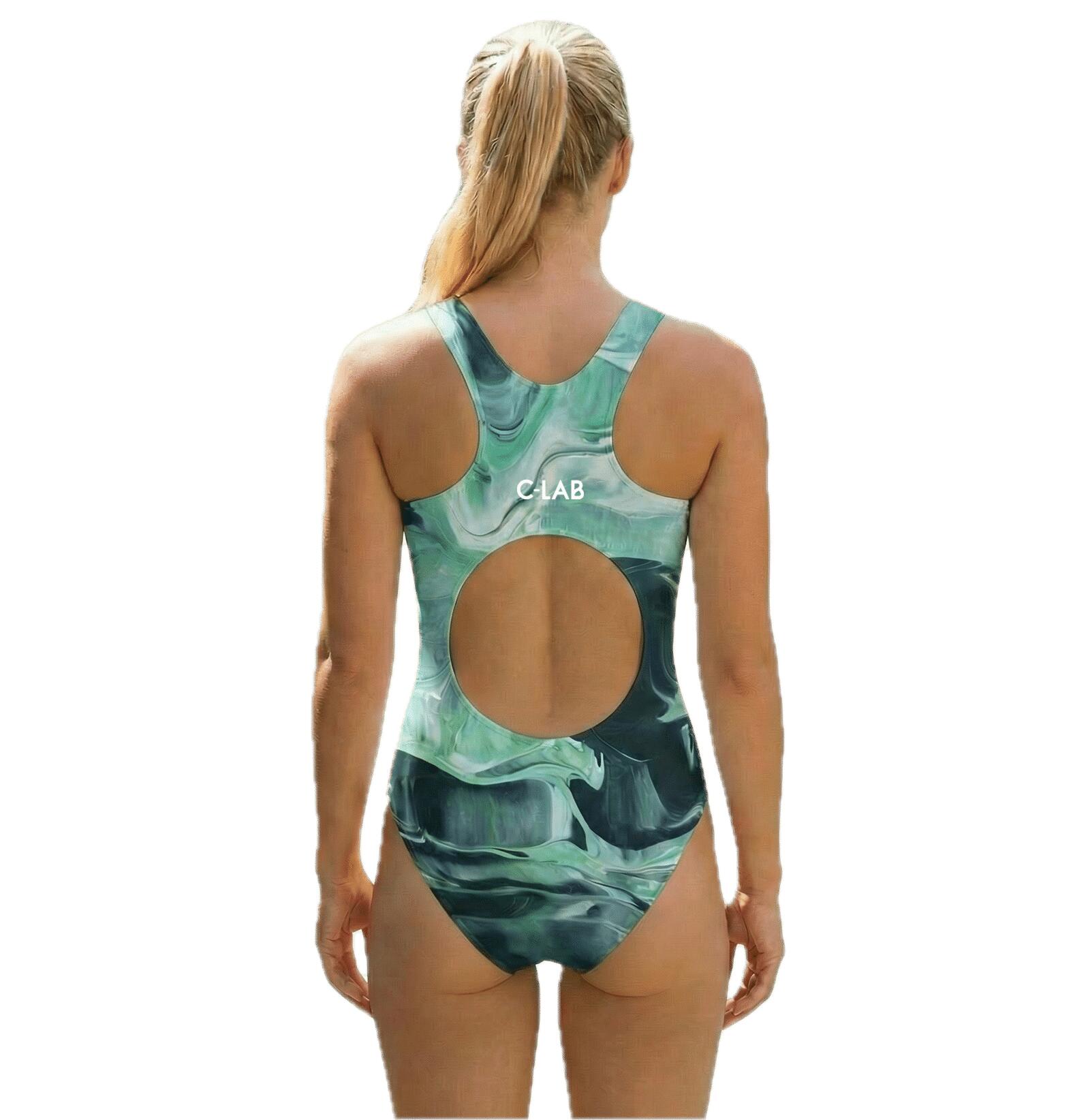 Maillot de Natation Femme Ona Marble - Vert 3/3