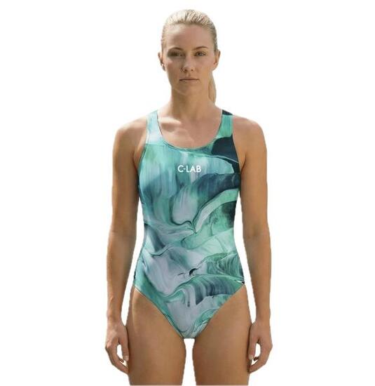 Maillot de Natation Femme Ona Marble - Vert