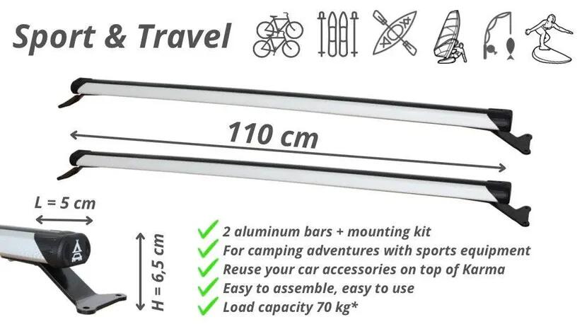 Ricambio Scala CampUp Karma – Alluminio Anodizzato con Apertura Semi-Automatica 5/6