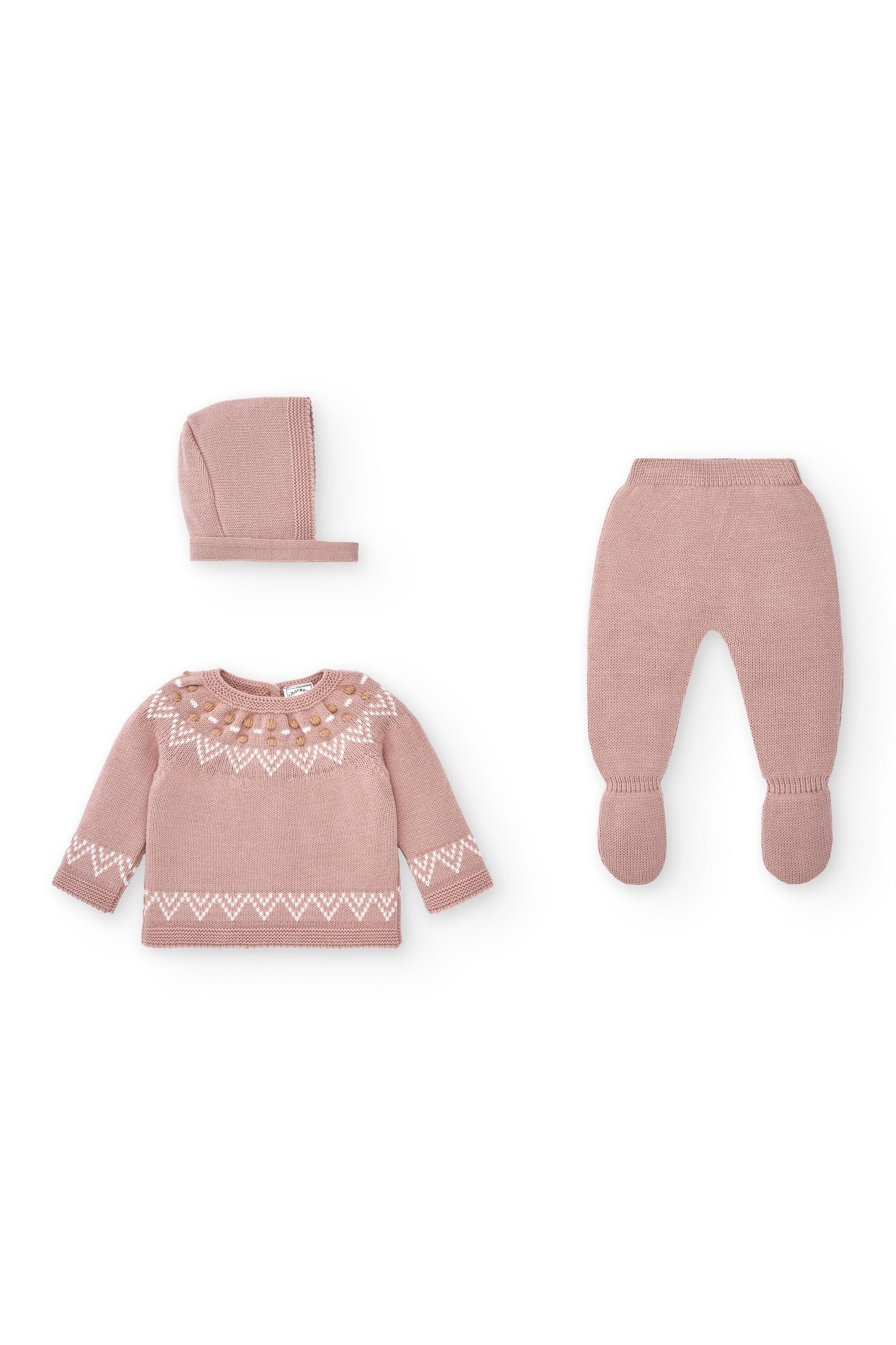 Conjunto rosa de 3 peças para 4/4
