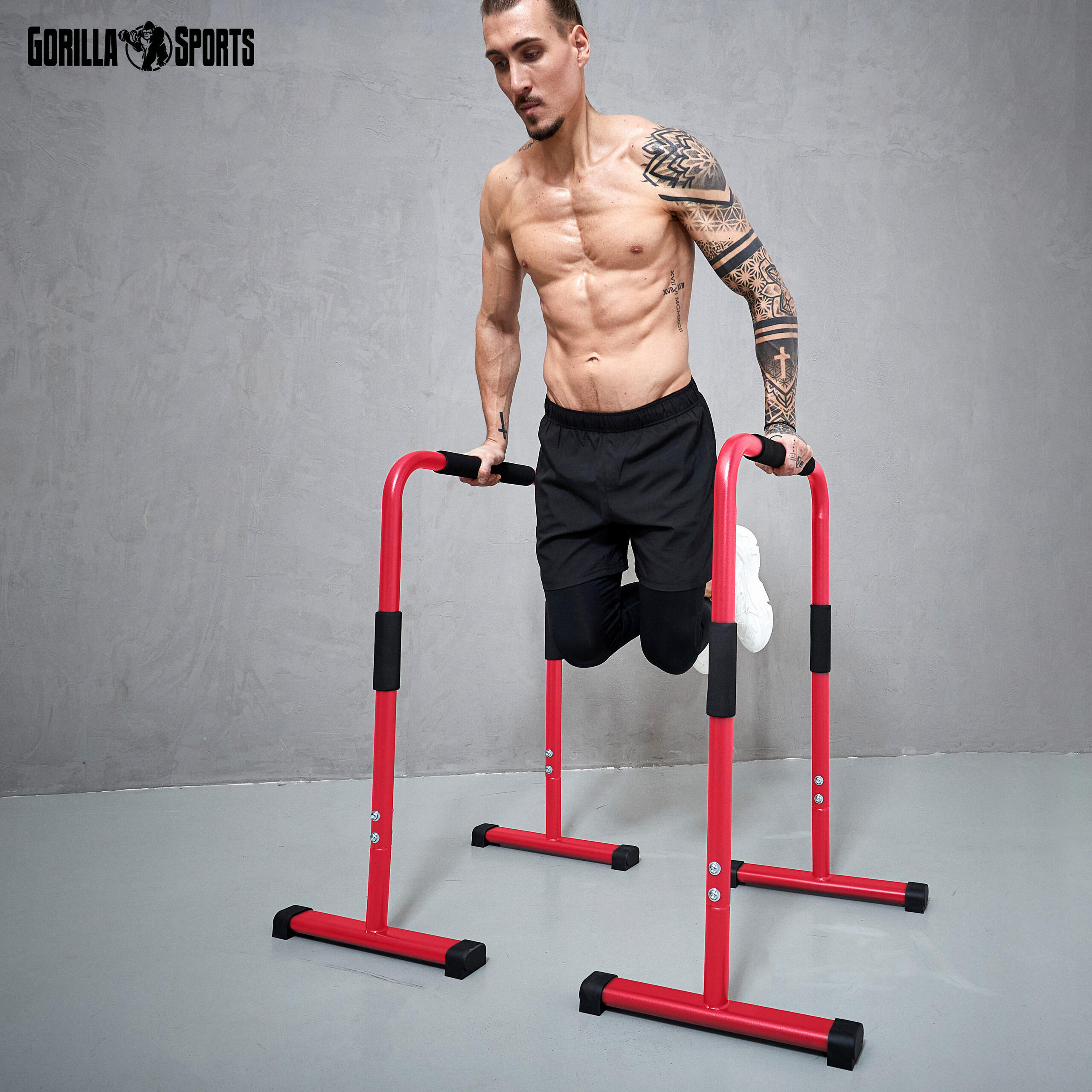 BARRES PARALLÈLES | BARRES A DIPS ET CROSS TRAINING | 94CM | COLORIS AU CHOIX 6/7
