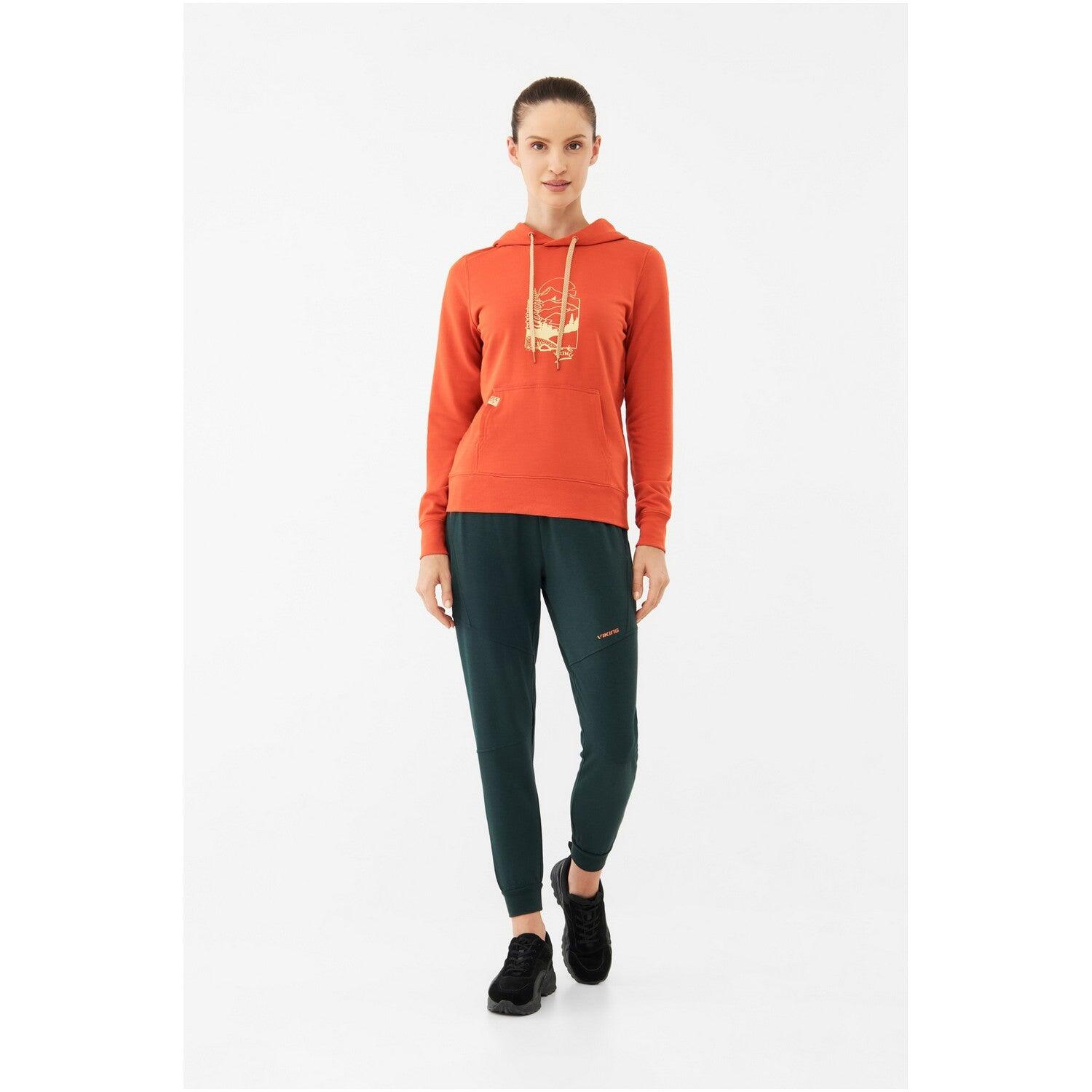 Sweat à Capuche en Bambou Viking "Panaka Lady" S Orange 3/7