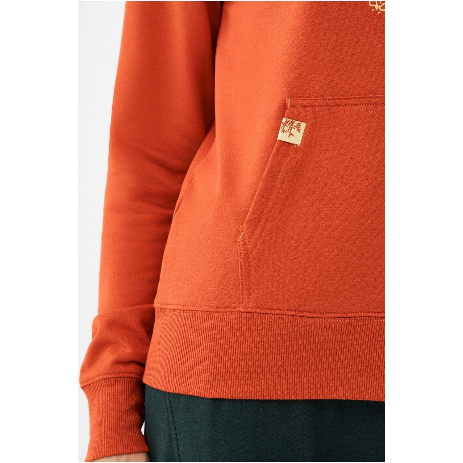 Sweat à Capuche en Bambou Viking "Panaka Lady" S Orange 7/7