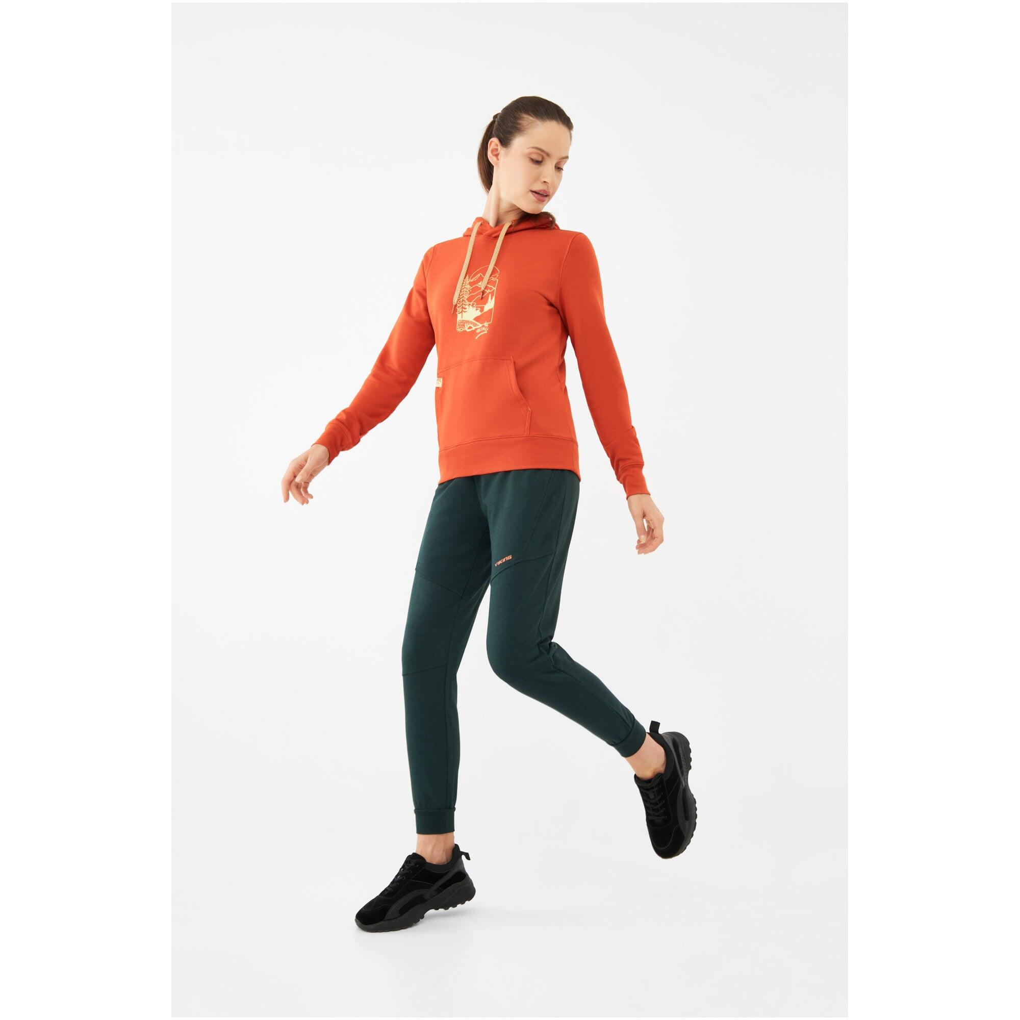 Sweat à Capuche en Bambou Viking "Panaka Lady" S Orange 5/7